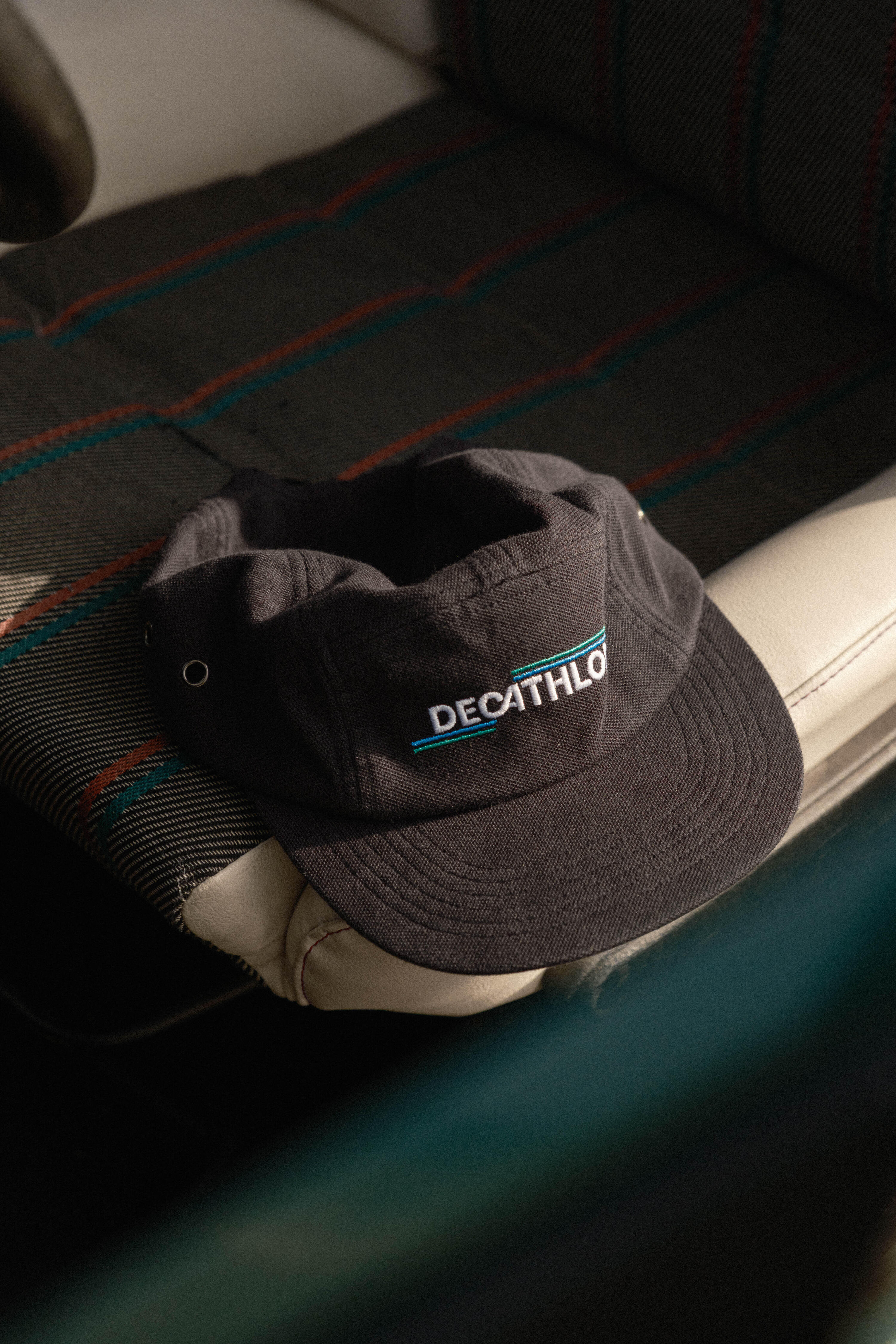 CASQUETTE DE SKATEBOARD, CAP900 5 PANNEAUX COLLECTION "SINCE 1976" NOIRE 13/16