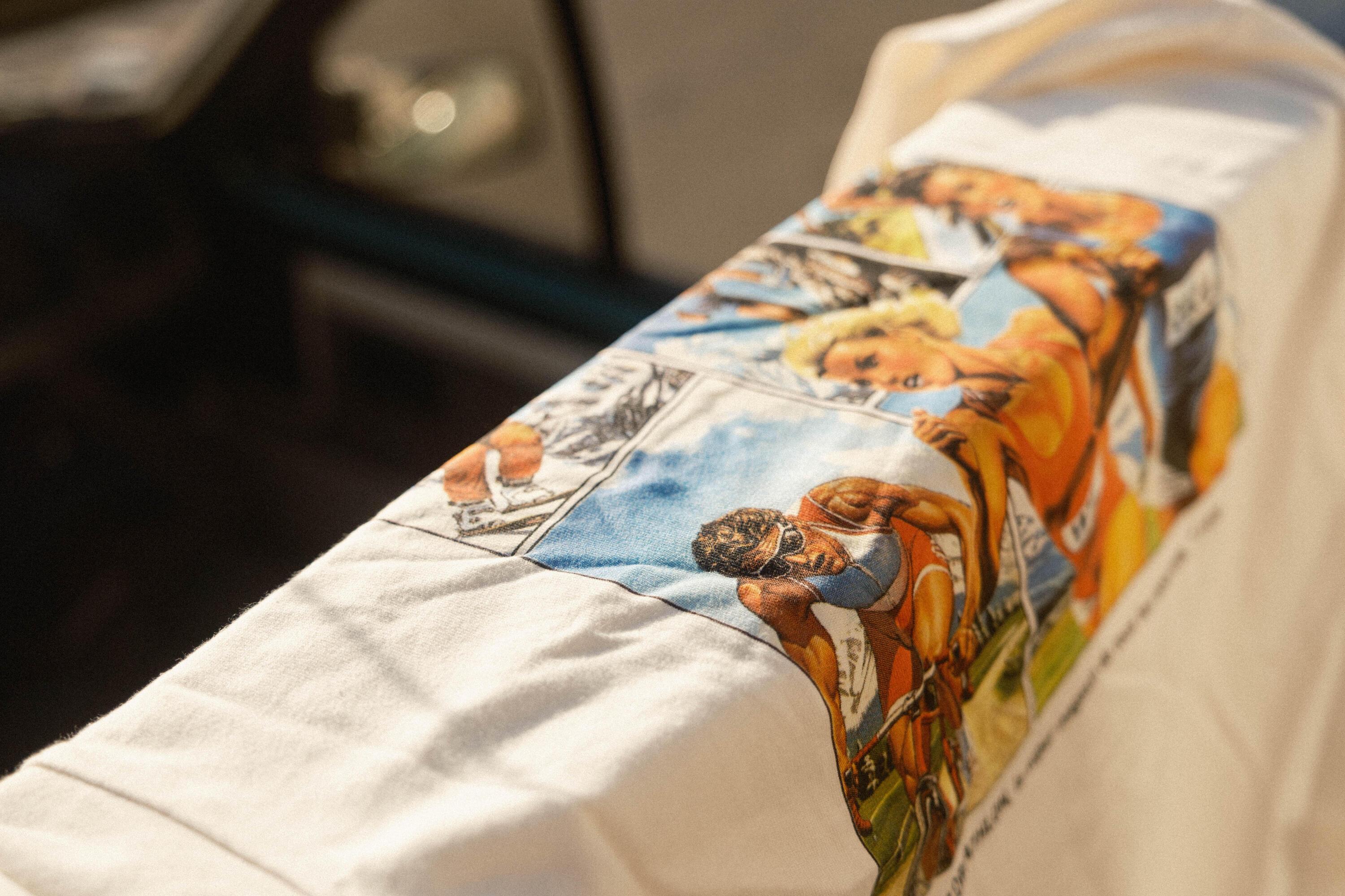 T-shirt TS500 z krótkim rękawem z białej grubej bawełnyGrafika Since 1976 15/16