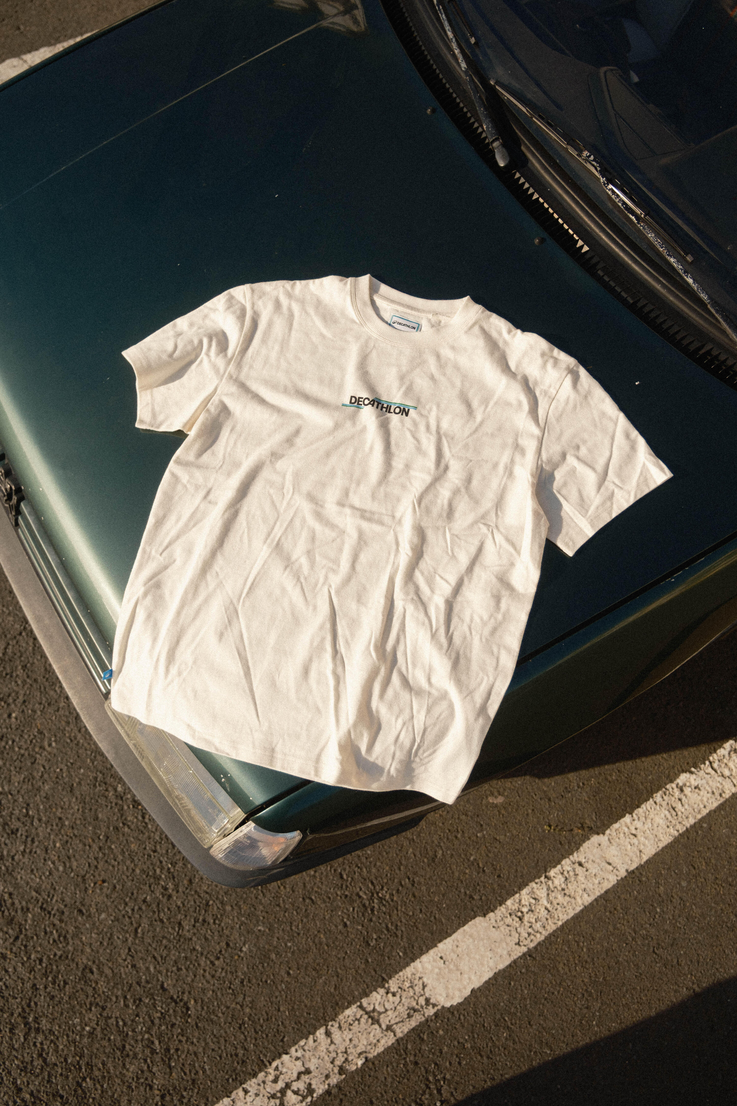 T-shirt TS500 z krótkim rękawem z białej grubej bawełnyGrafika Since 1976 10/16