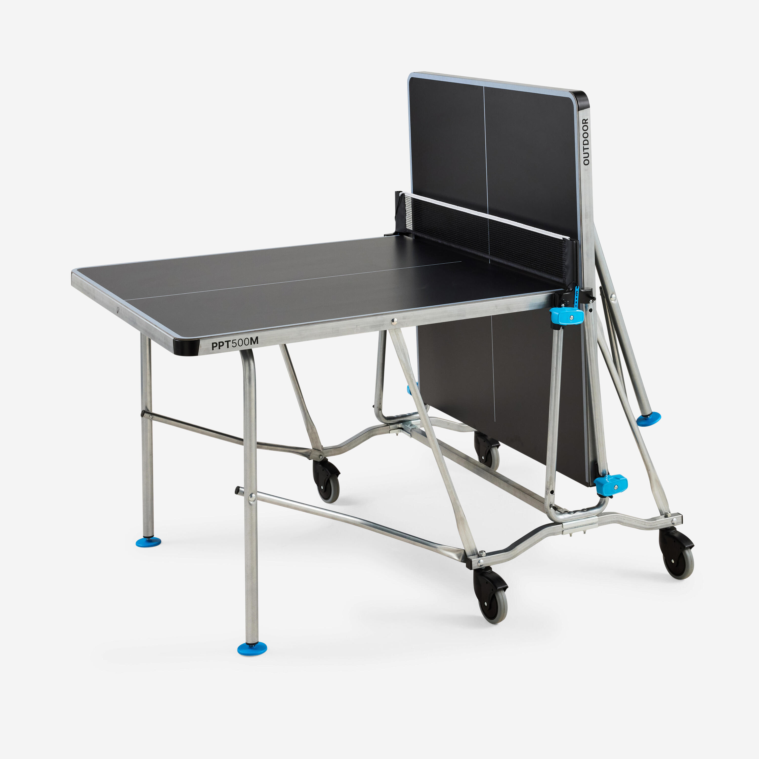 Table de ping pong extérieure, PPT 500 Outdoor Medium Grise 16/16