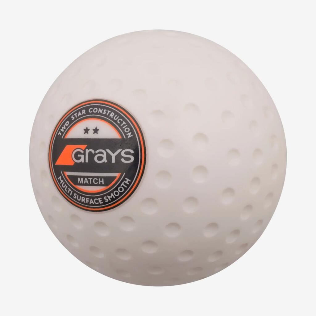 Field hockey ball - Dimpled match ball White
