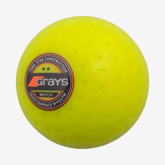 Feldhockeyball mit Noppen - Wettkampfball gelb
