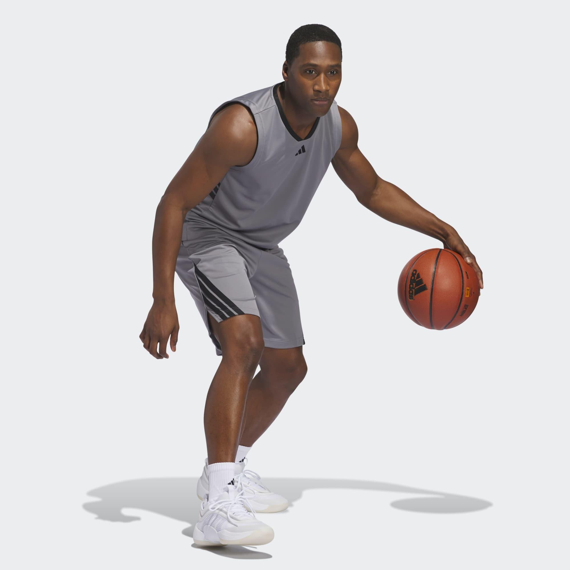 Débardeur Basketball homme - Adidas Legends, gris 3/6