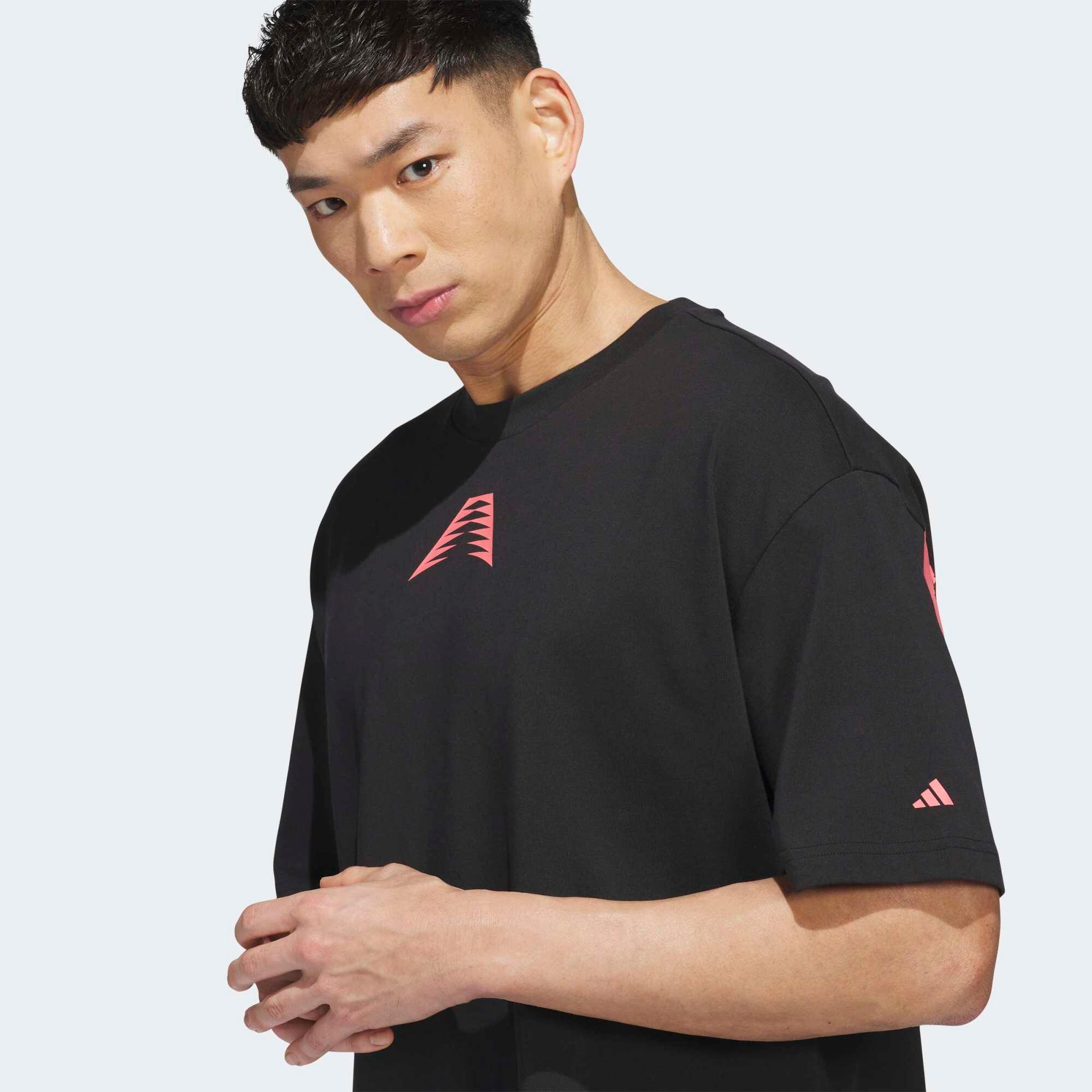 T-shirt de Basketball Adulte - Anthony Edwards Believe That 2 noir et rouge 3/7