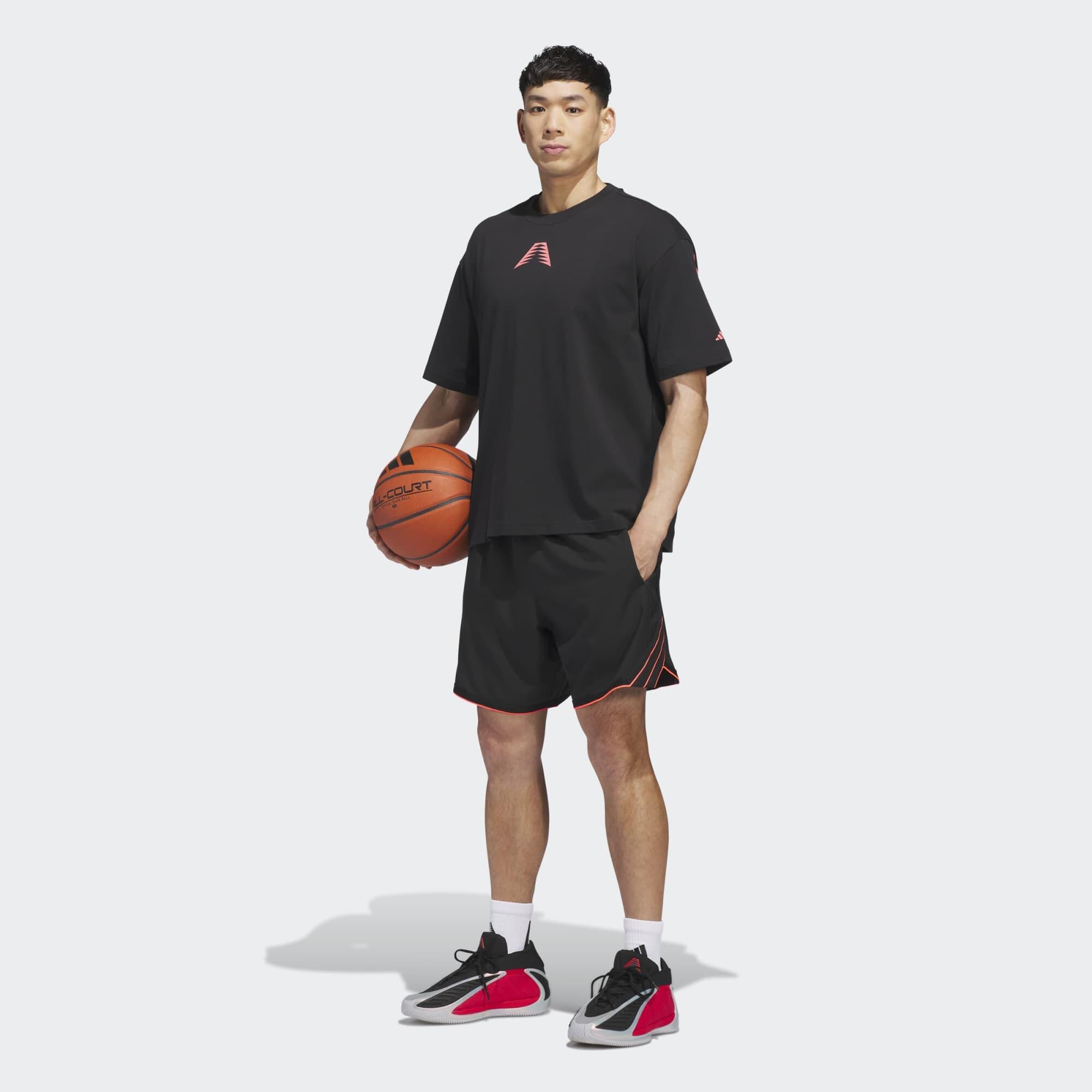 T-shirt de Basketball Adulte - Anthony Edwards Believe That 2 noir et rouge 7/7