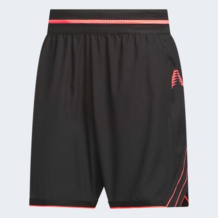 Short de Basketball Adulte - Anthony Edwards Believe That 2 noir et rouge