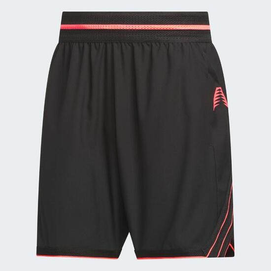 Short de Basketball Adulte - Anthony Edwards Believe That 2 noir et rouge
