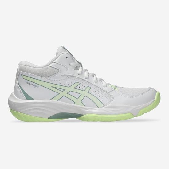 Chaussures de volley Femme - ASICS Gel Task MT4 Mid blanc et jaune