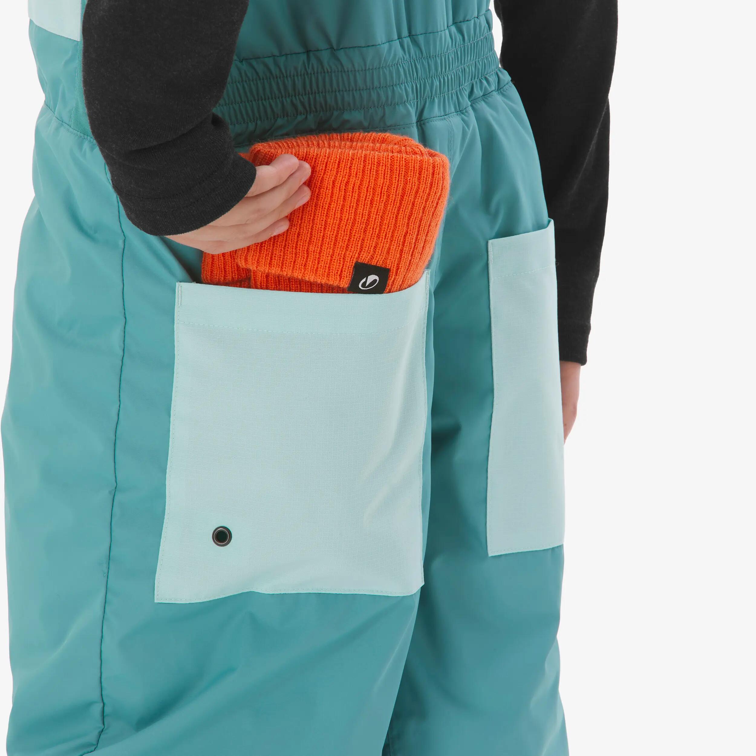Pantalons d'esquí impermeables nens 5-9 anys 500 Play blau 16/19