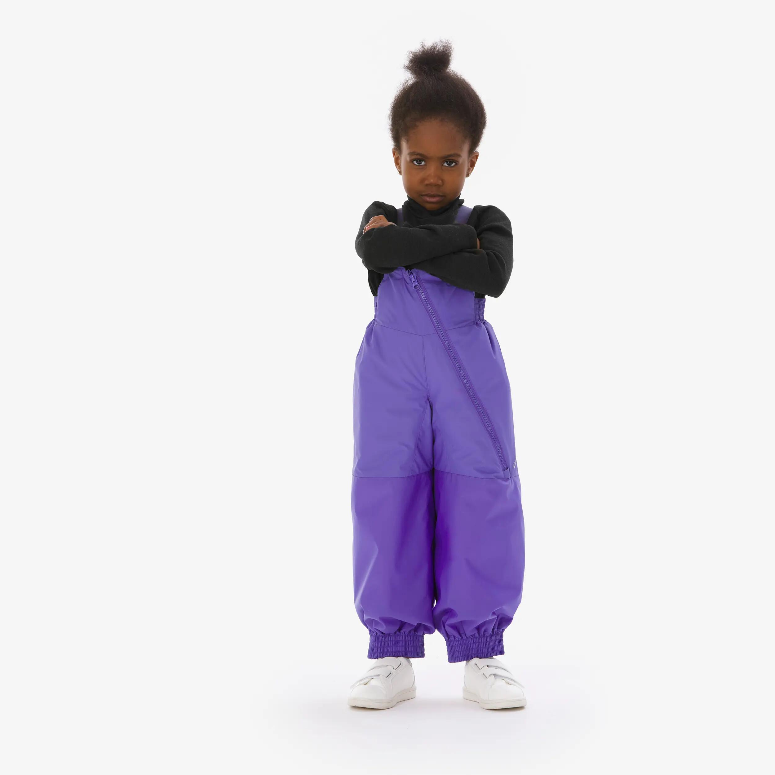 Spodnie ogrodniczki narciarskie dla dzieci Quechua Bib 500 Toddler 6/21