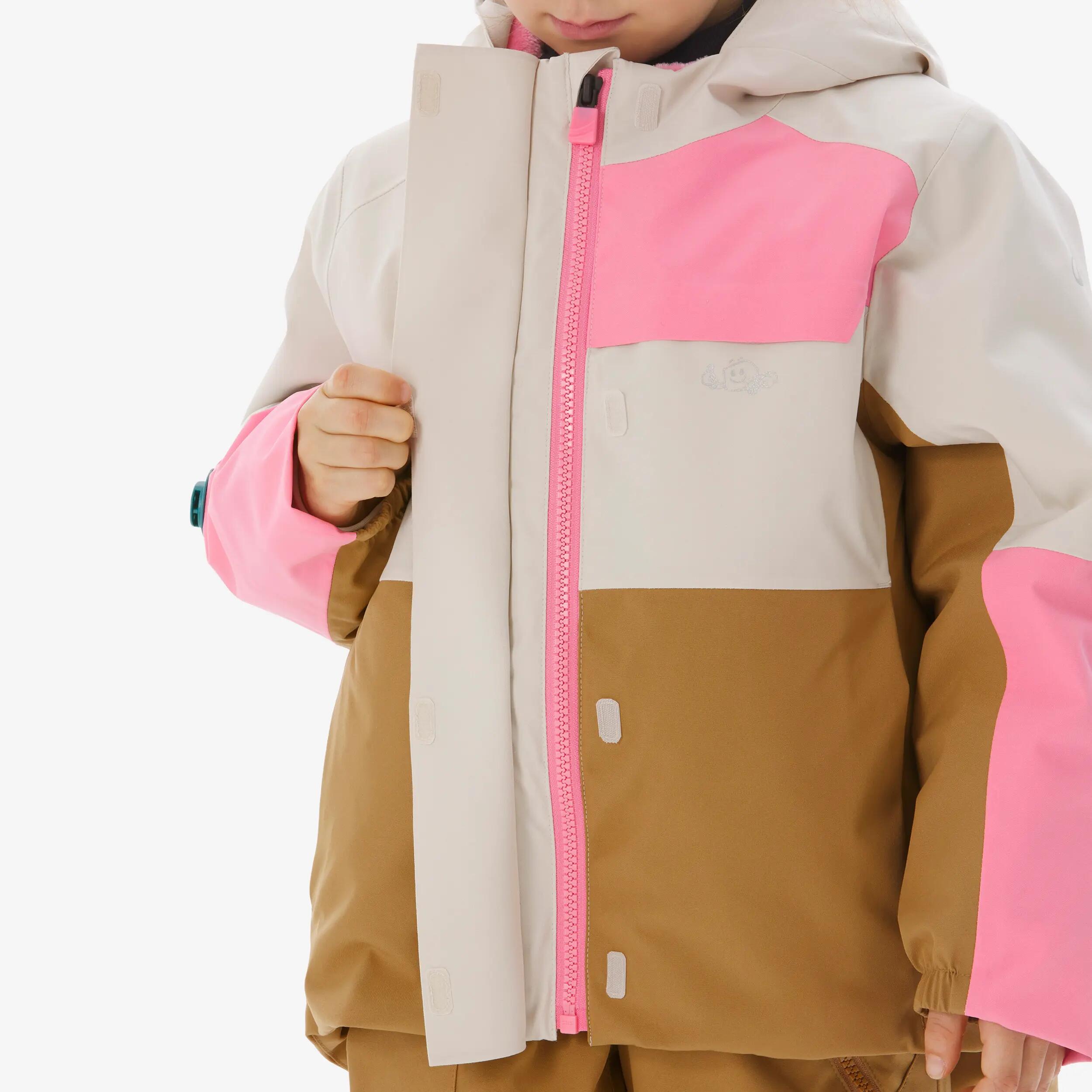 Kids’ Waterproof Ski Jacket, 900 Age 1–5 12/12