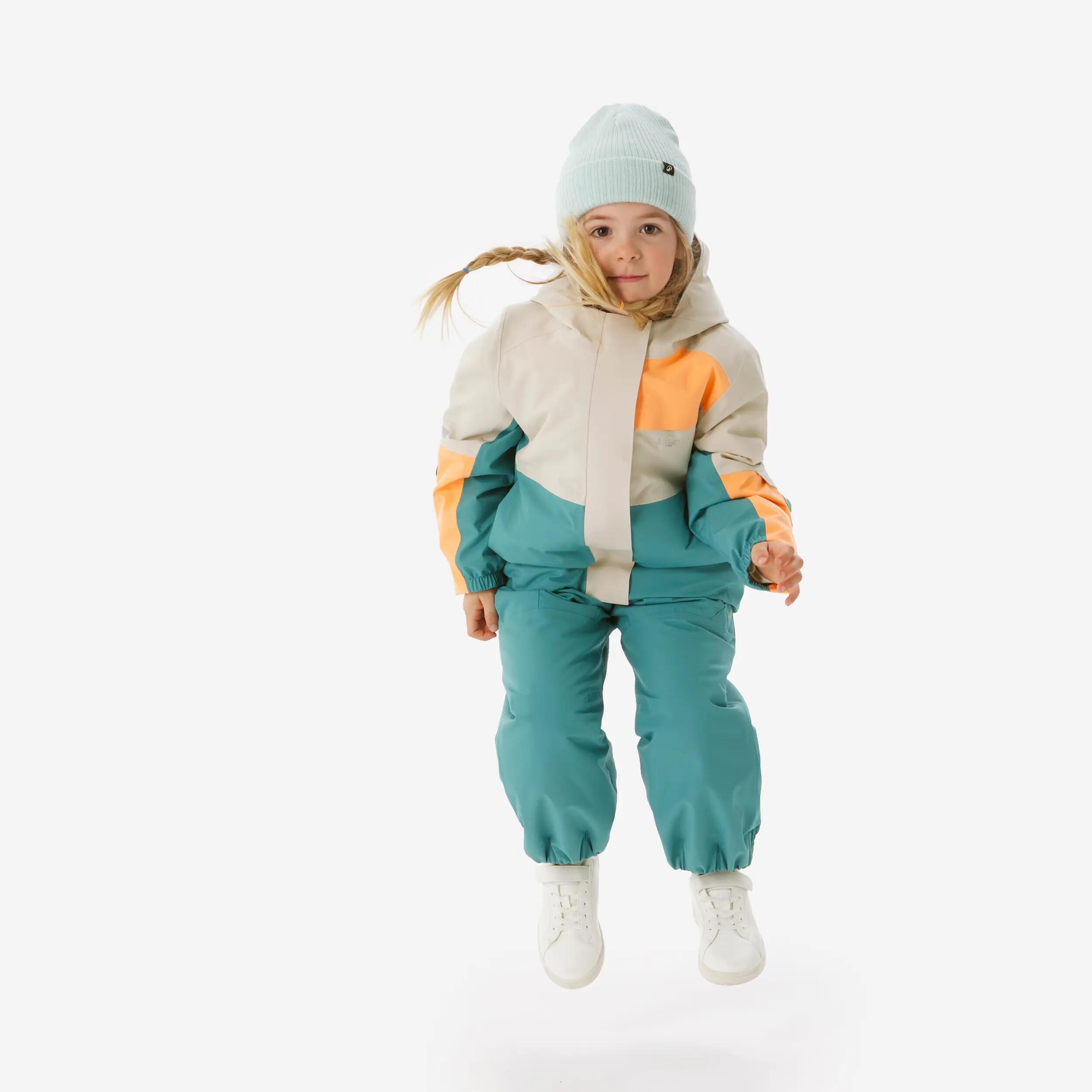 Kids’ Waterproof Ski Bib Pants, 900 Age 1–5 24/29