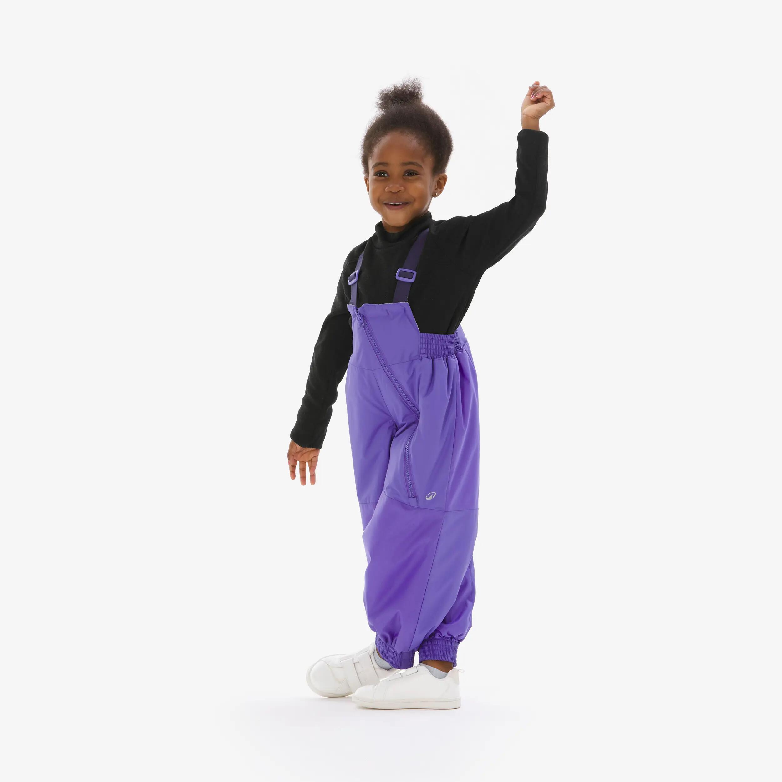 Spodnie ogrodniczki narciarskie dla dzieci Quechua Bib 500 Toddler 8/21