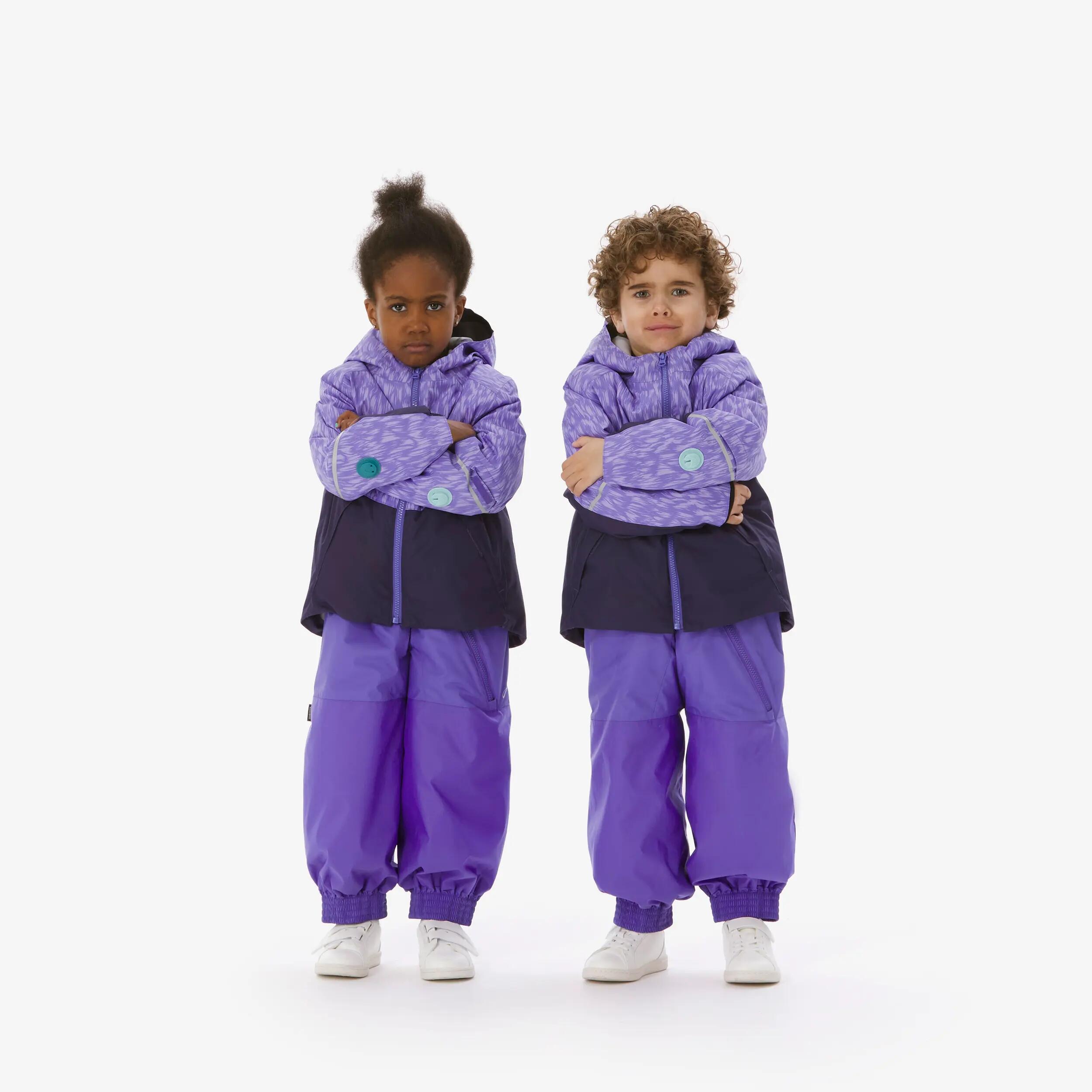 Spodnie ogrodniczki narciarskie dla dzieci Quechua Bib 500 Toddler 7/21