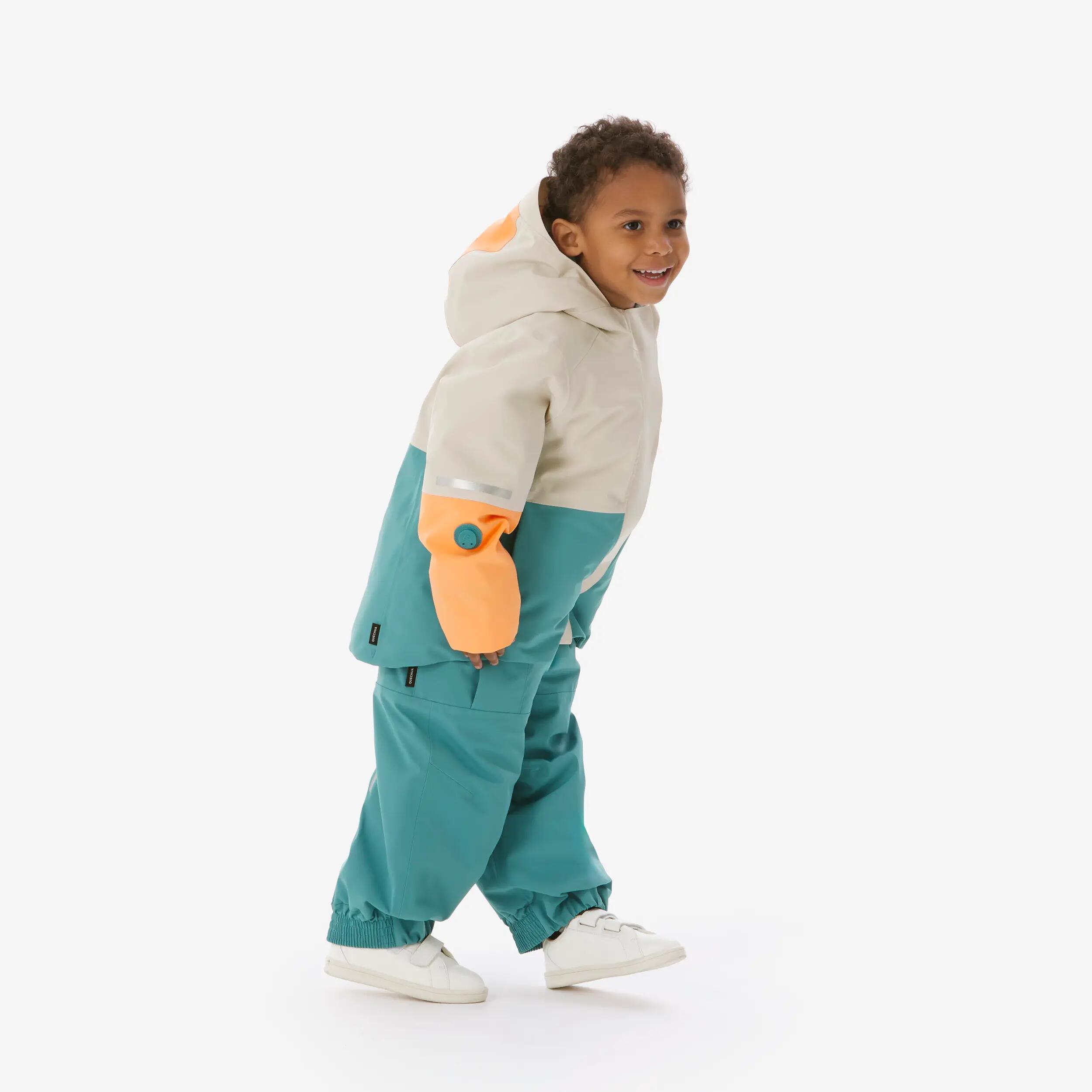 Kids’ Waterproof Ski Bib Pants, 900 Age 1–5 10/29