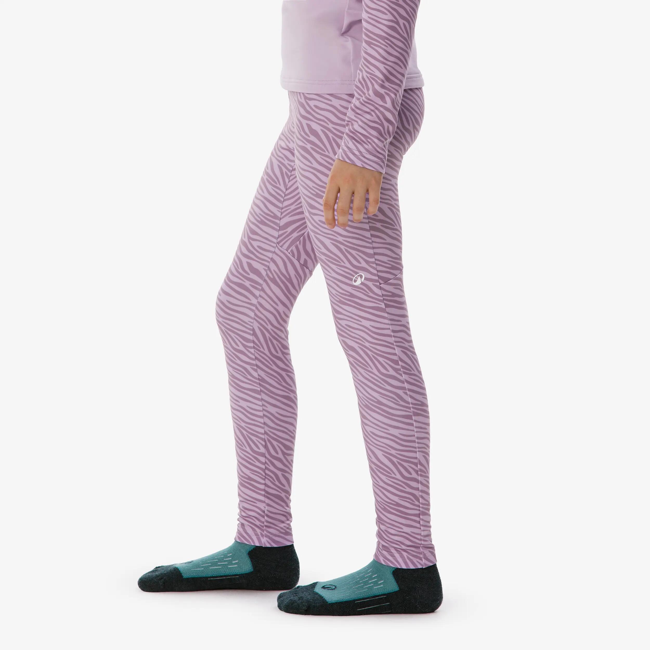 Malles tèrmiques d'esquí nens 4-14 anys BL 500 violeta estampat zebra  2/5