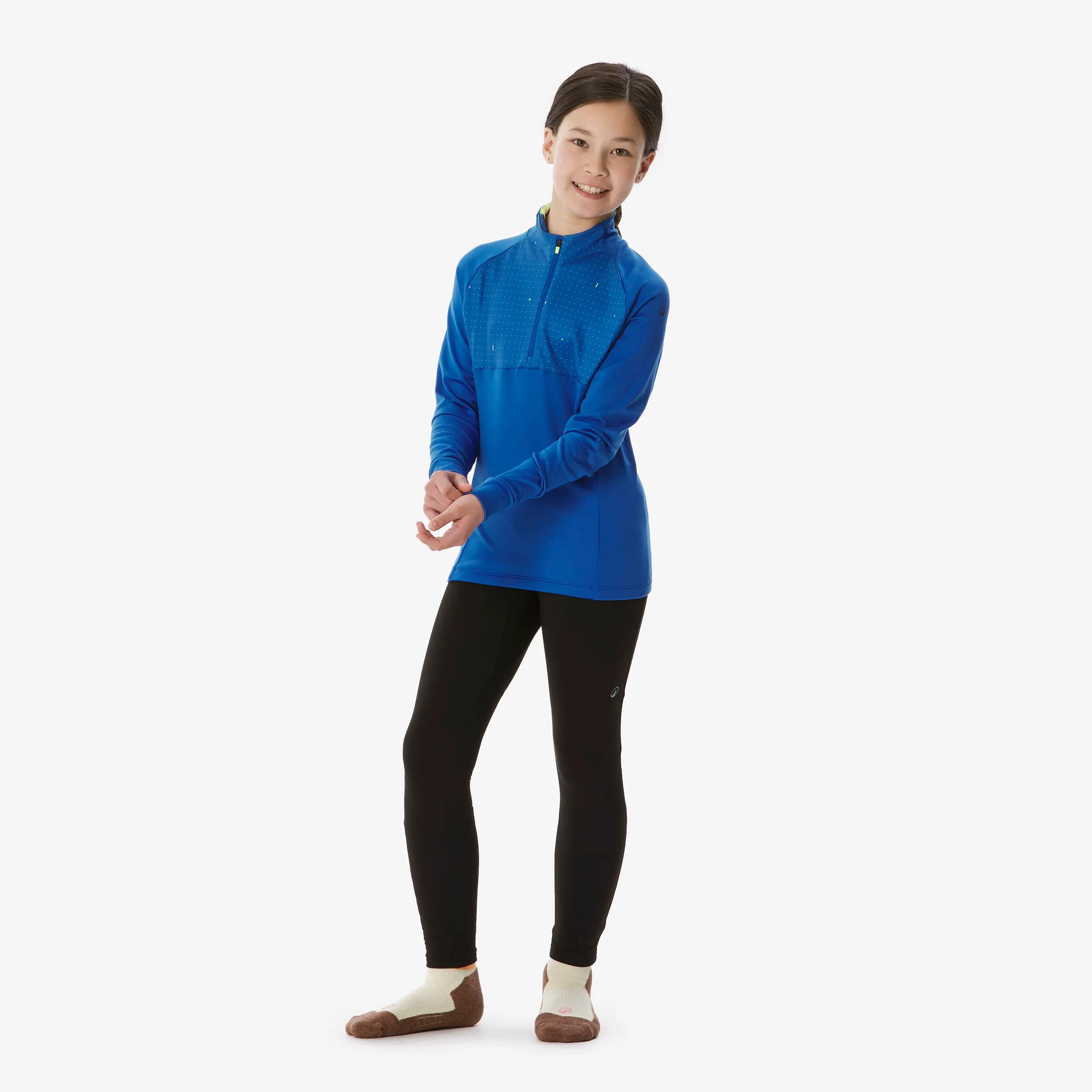 Koszulka termoaktywna narciarska dla dzieci Quechua BL 500 1/2 zip 12/19