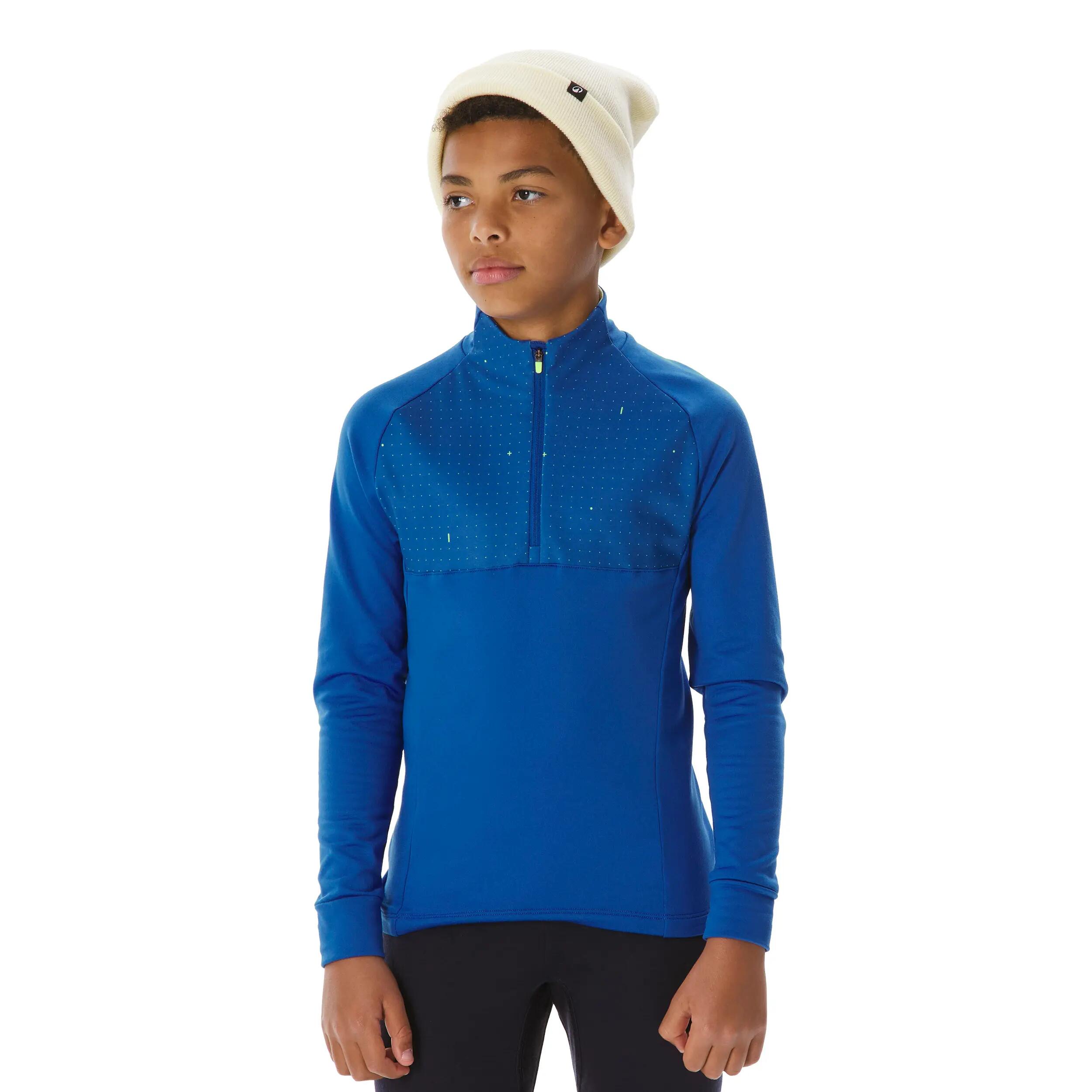 Koszulka termoaktywna narciarska dla dzieci Quechua BL 500 1/2 zip 5/19