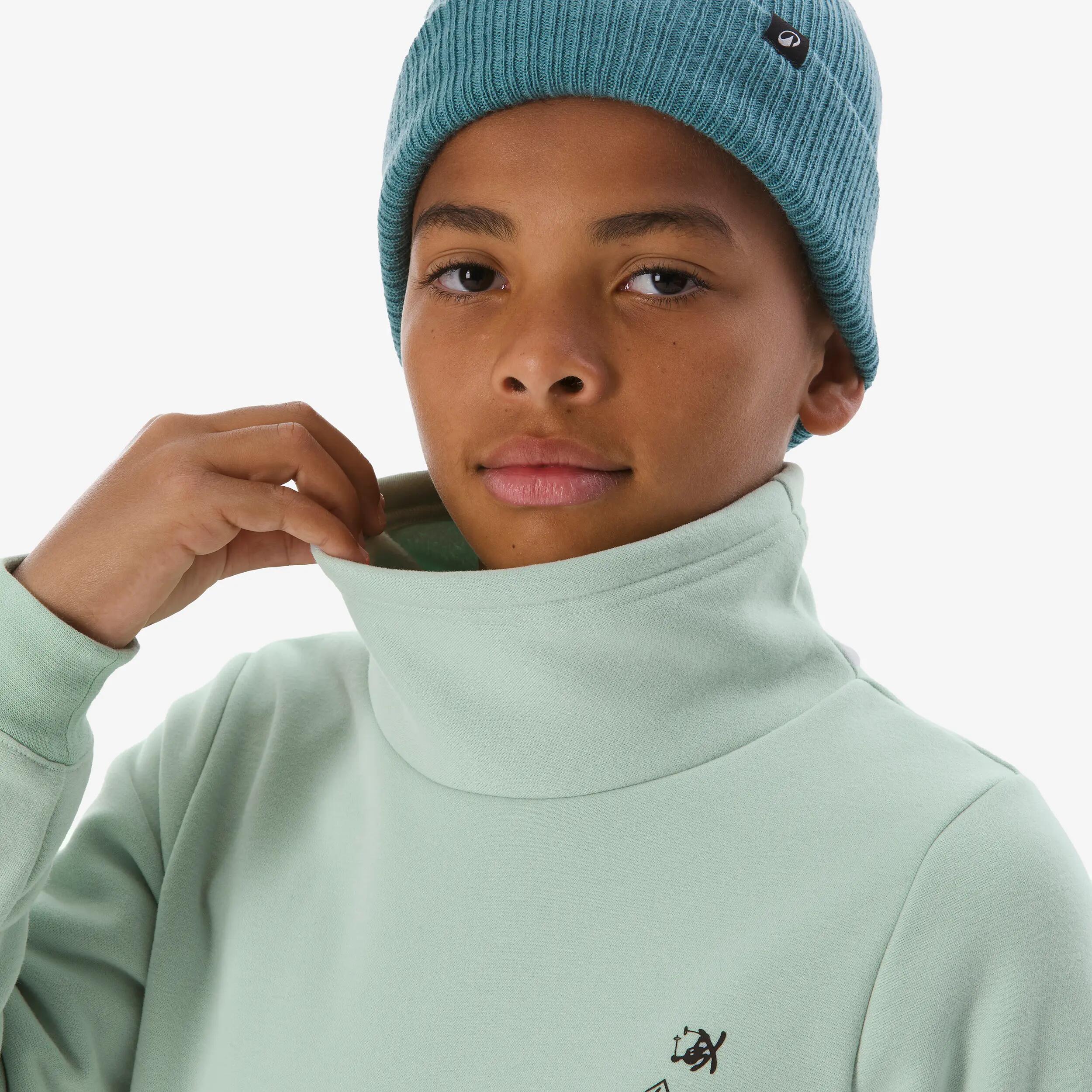 Sweat de ski et snowboard enfant 6-14 ans, 100 vert graph 13/17