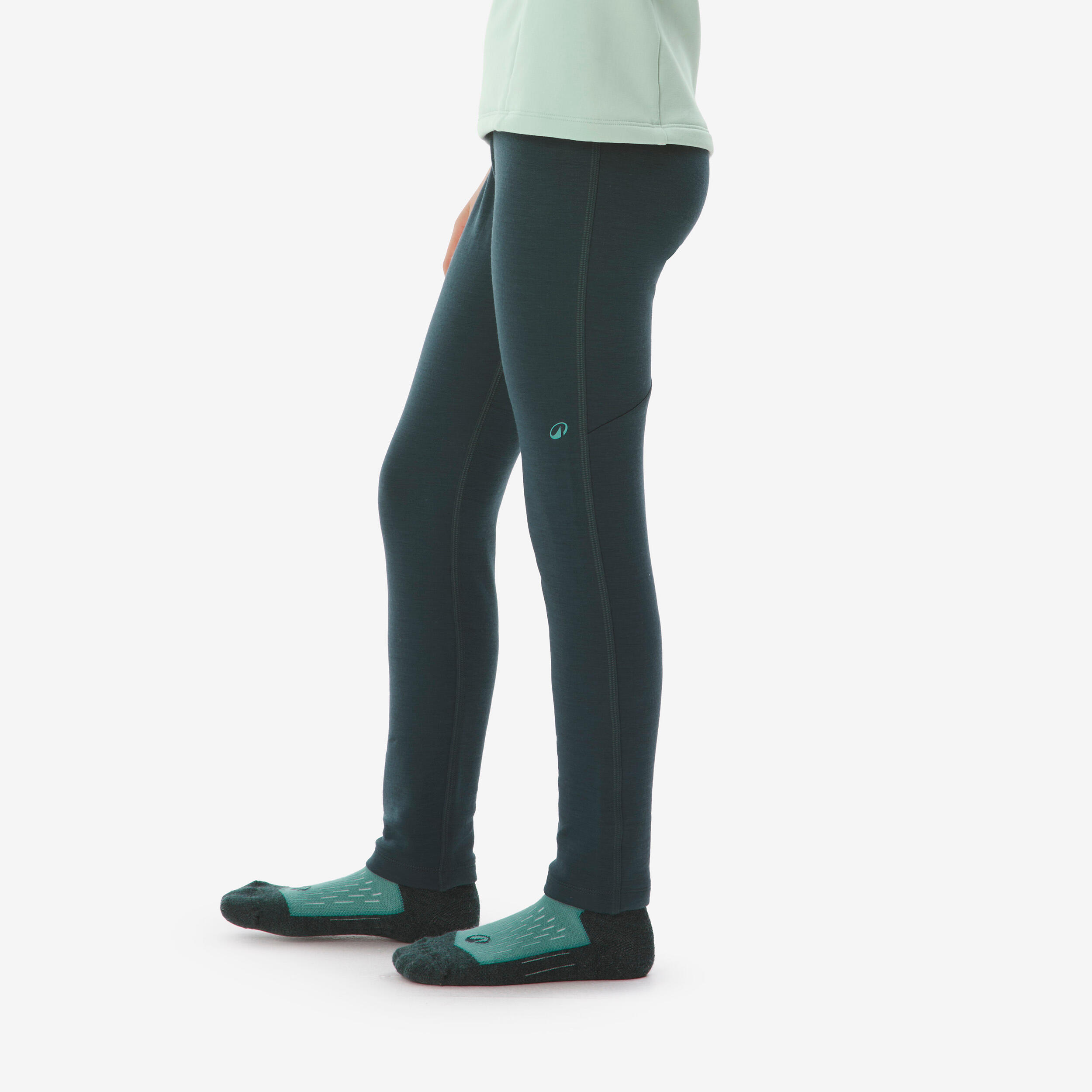 Collant thermique de ski en laine mérinos enfant, BL 500 Âge 5-15 ans 4/6