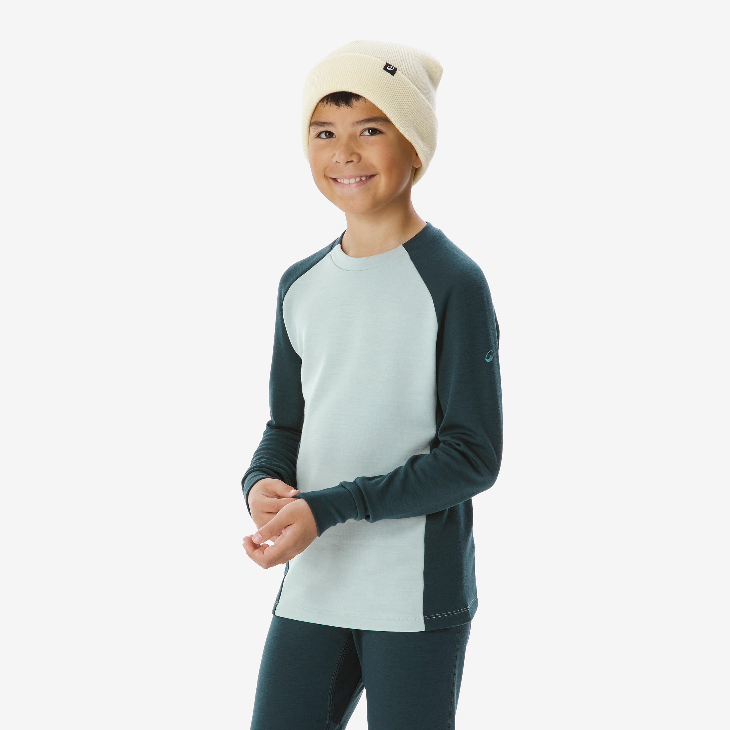 Kids’ Ski Thermal Merino Wool Base Layer Bottom, BL 500 Age 5–15 7/11