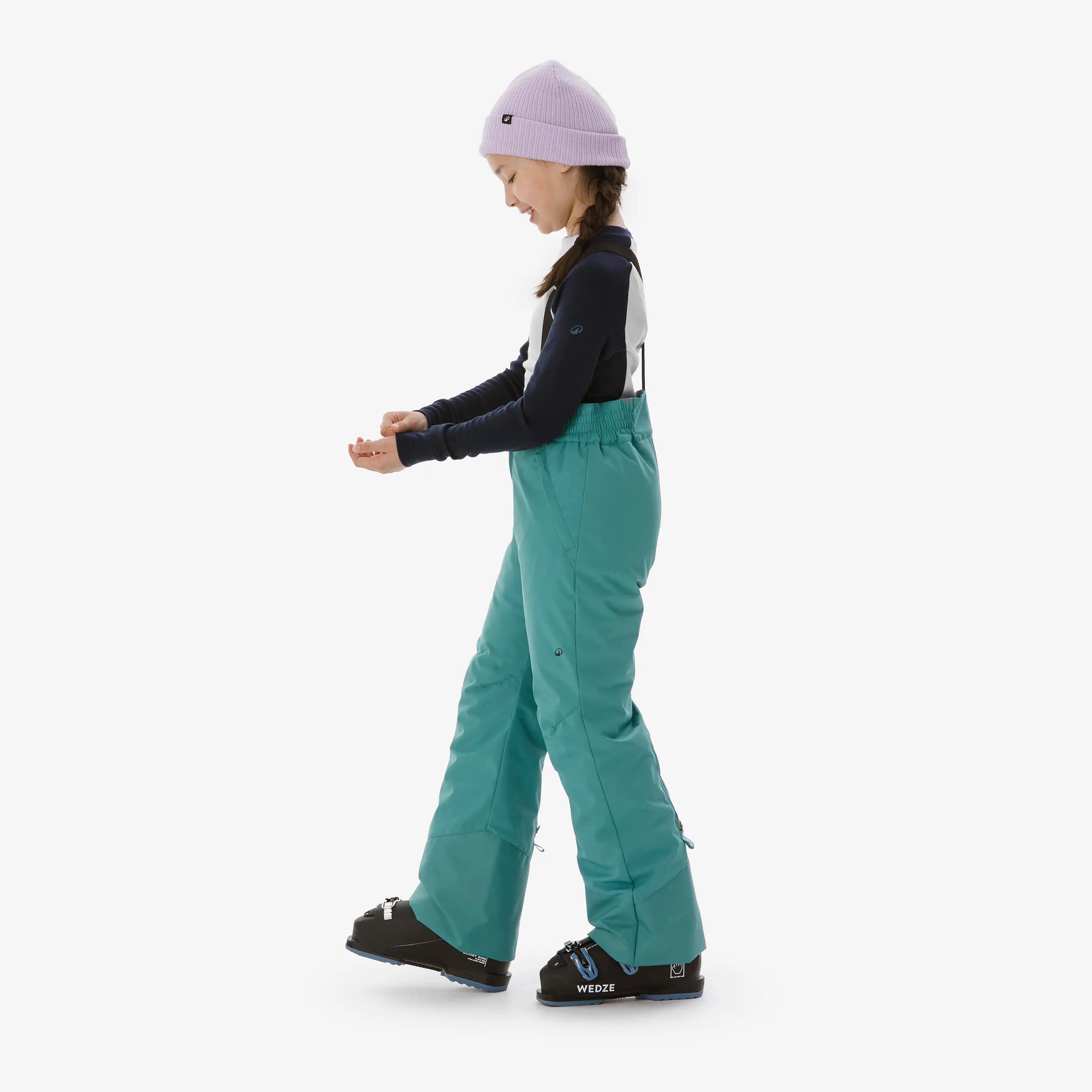 Kids' Warm and Waterproof Ski Pants, 500 PNF Age 6–14 6/15