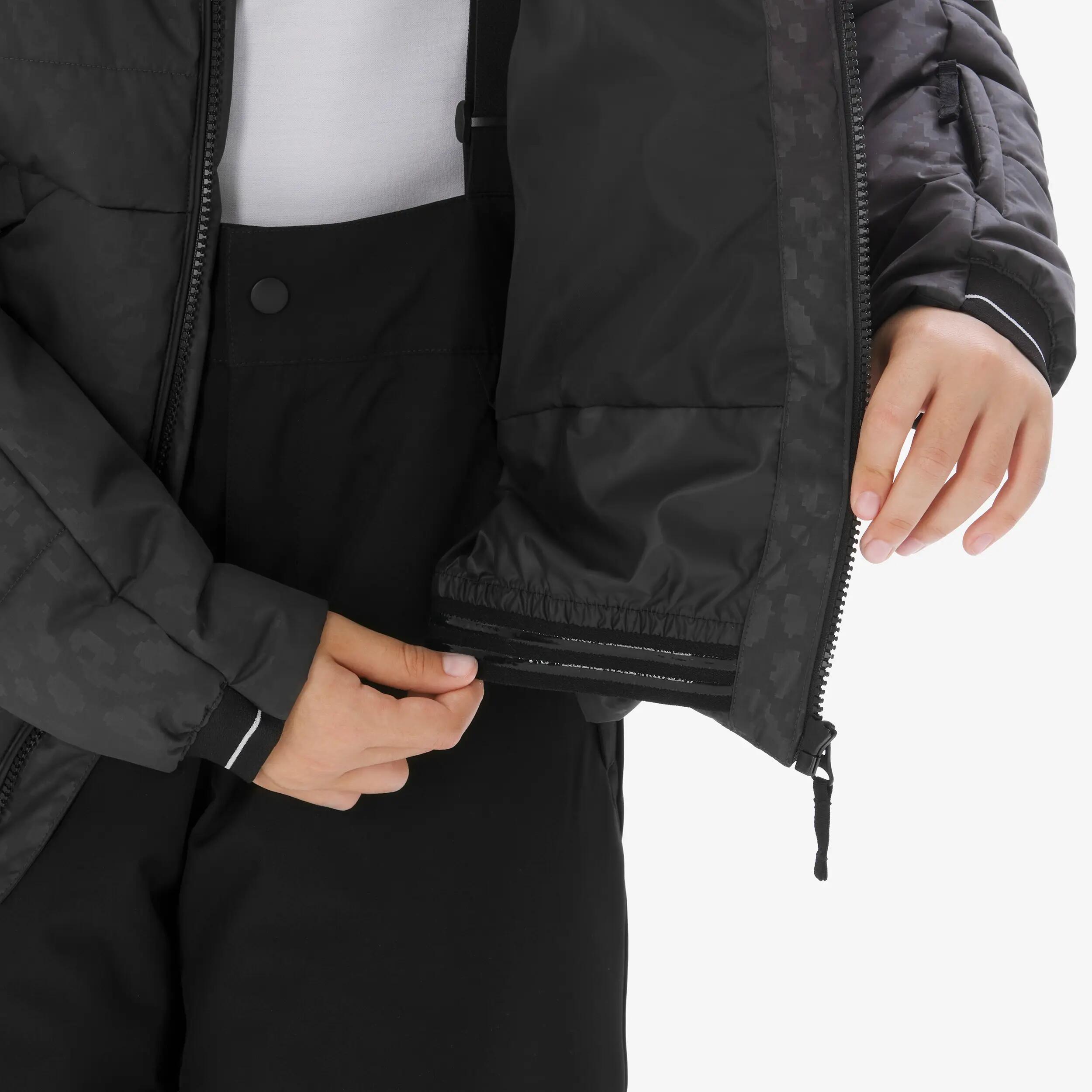 Kids’ Warm Padded Ski Jacket, 100 Age 6-14 12/12