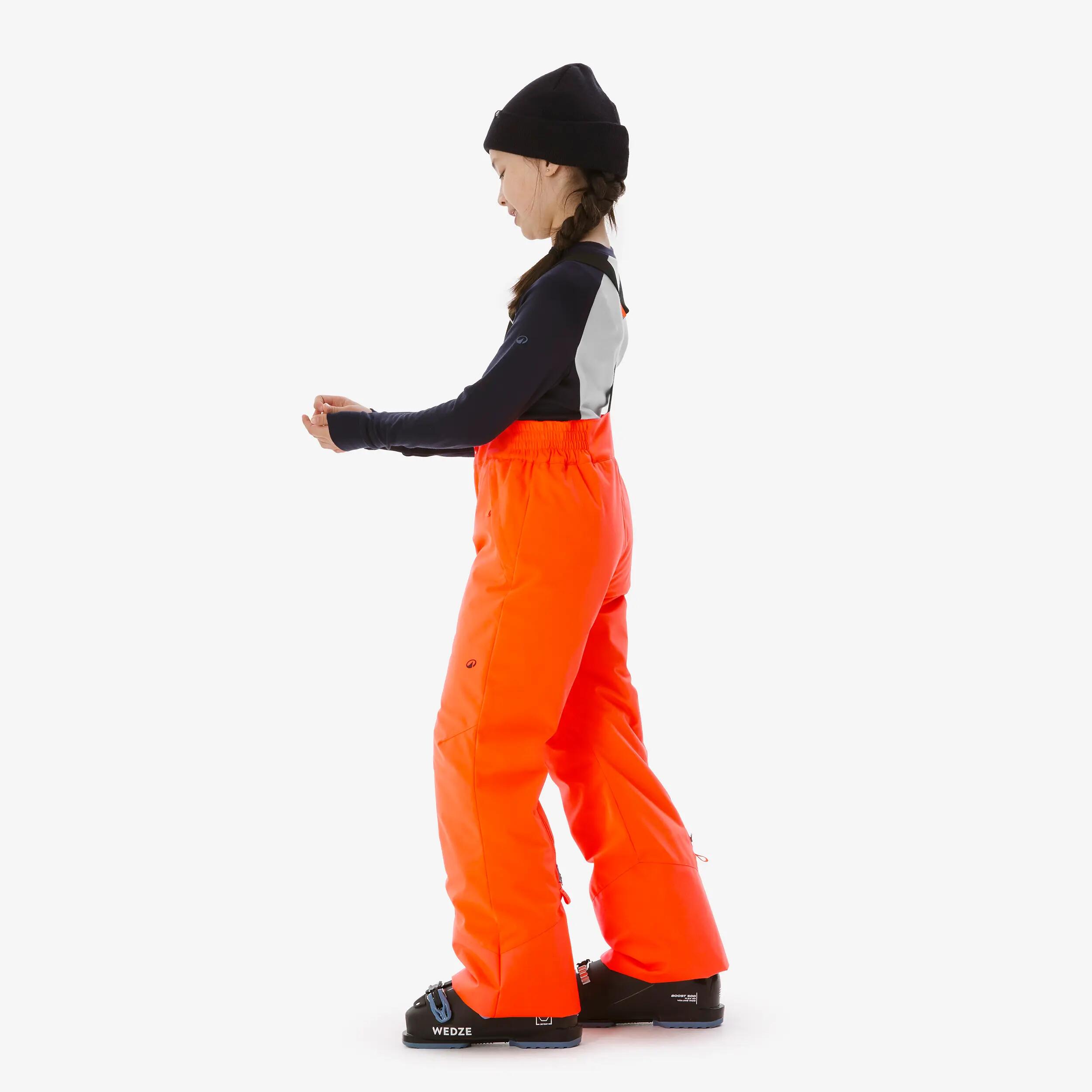 Calças de Ski Quentes e Impermeáveis Criança 6 -14 anos 500 PNF Laranja 3/11