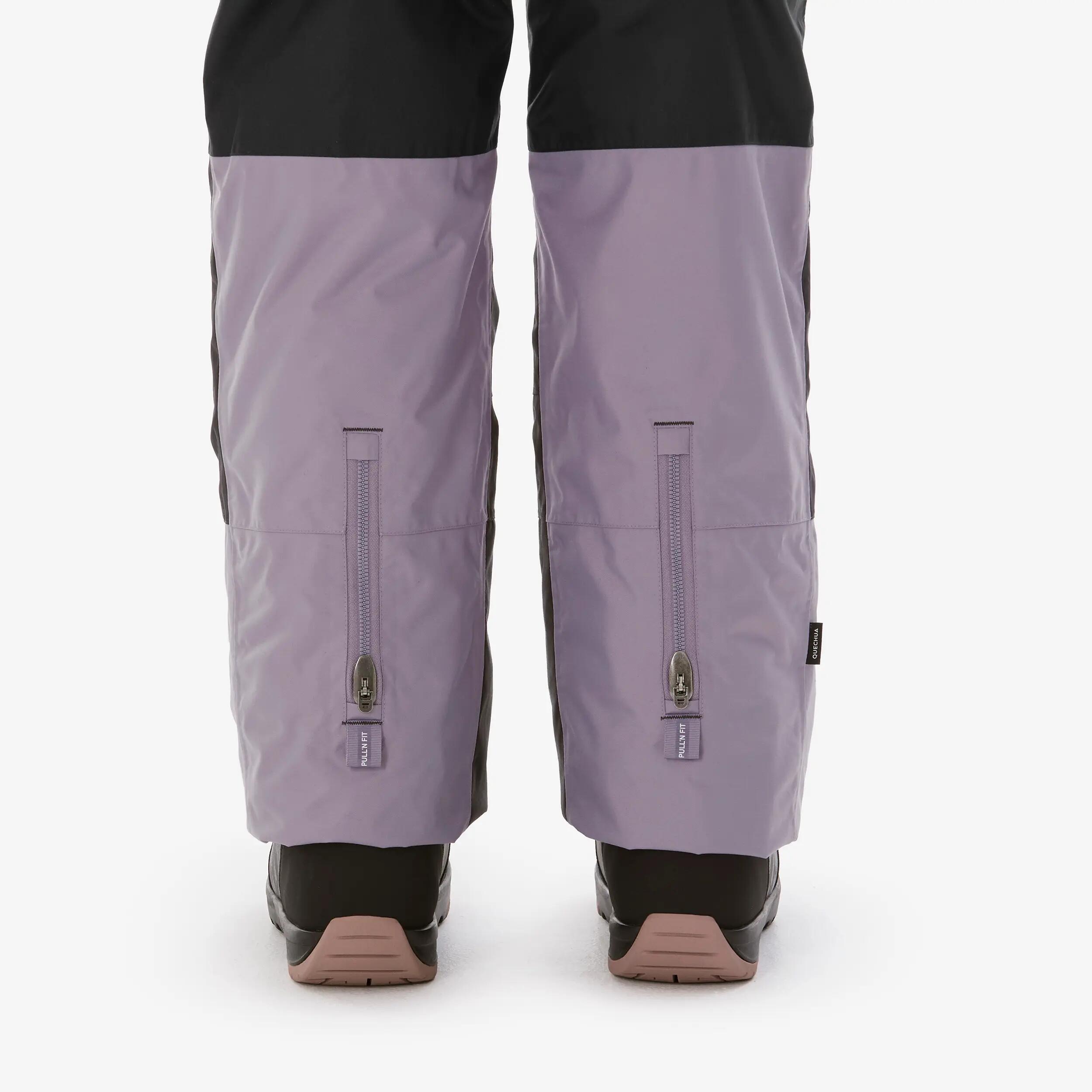 Salopette de ski et snowboard résistante enfant 10-14 ans, SNB 900 gris 10/11