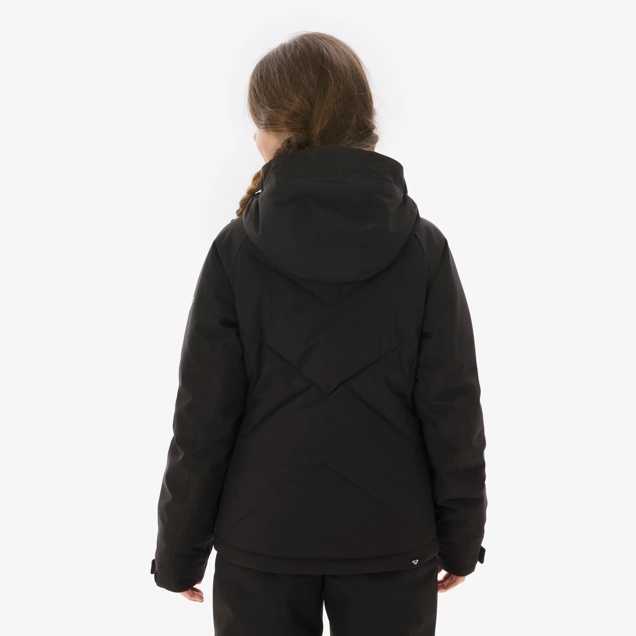 Jaqueta d'esquí nena molt càlida i impermeable Roxy Sandrift negre  6/13