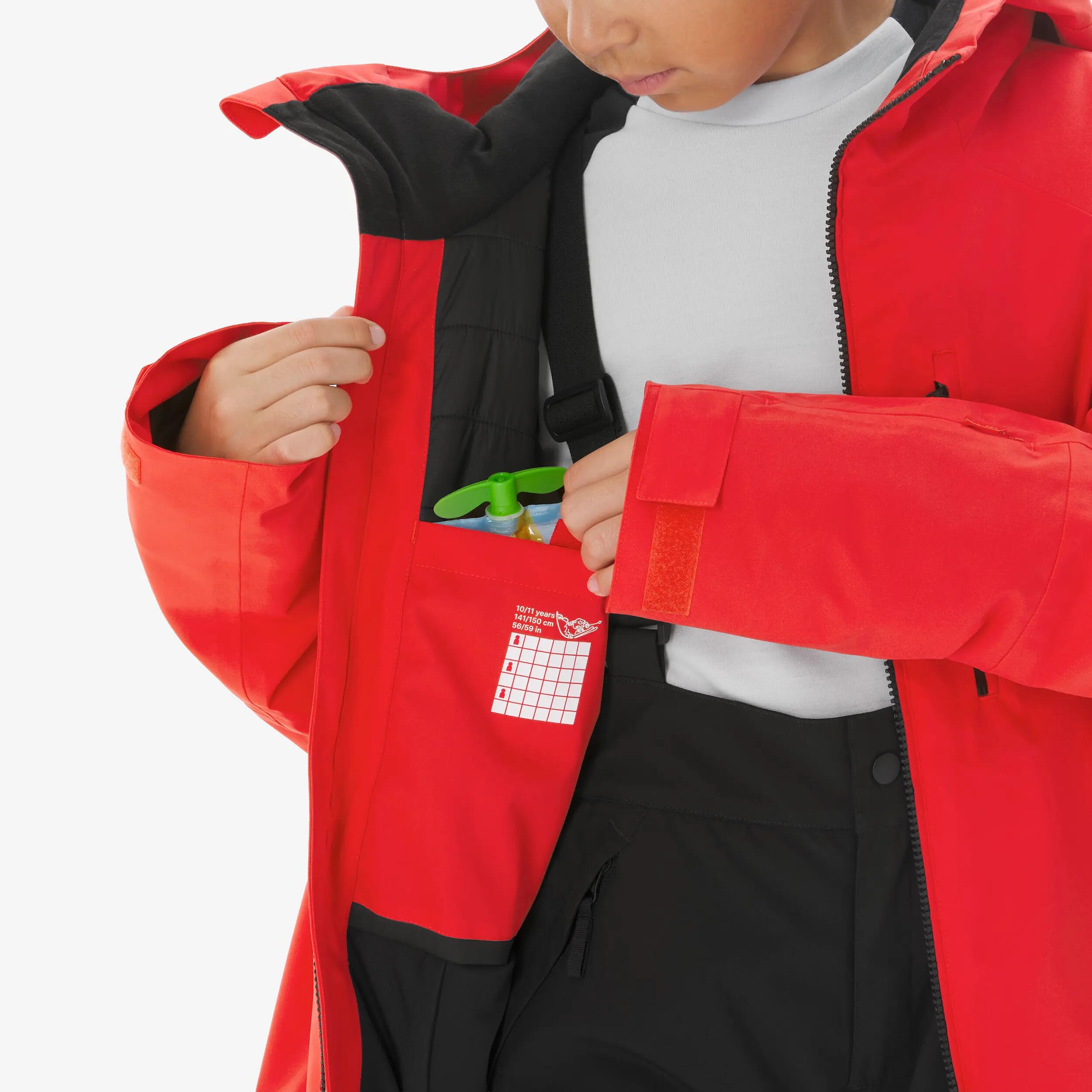 Manteau de ski chaud et imperméable enfant, 500 Âge 6-14 ans 23/24