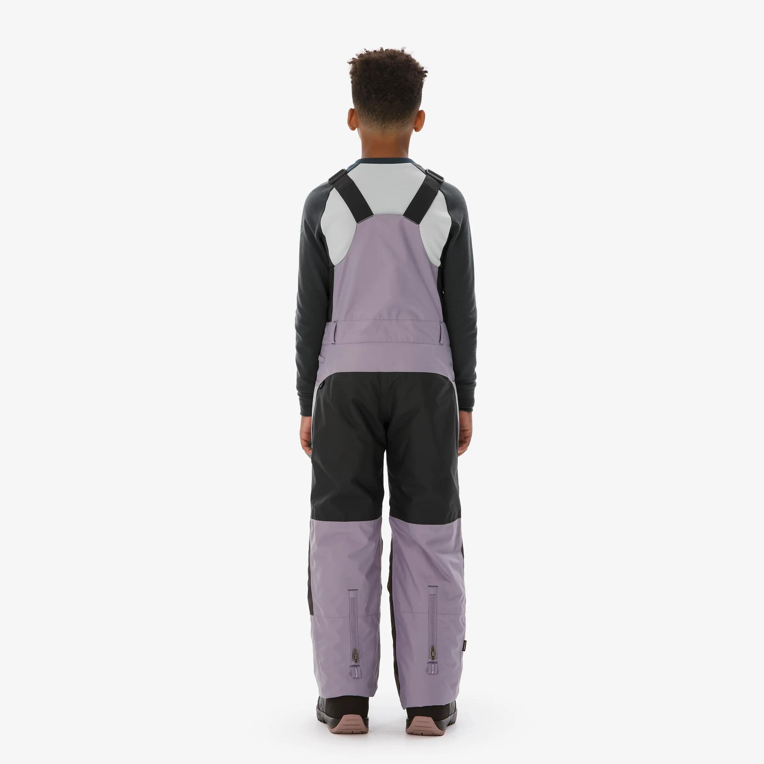 Salopette de ski et snowboard résistante enfant 10-14 ans, SNB 900 gris 5/11