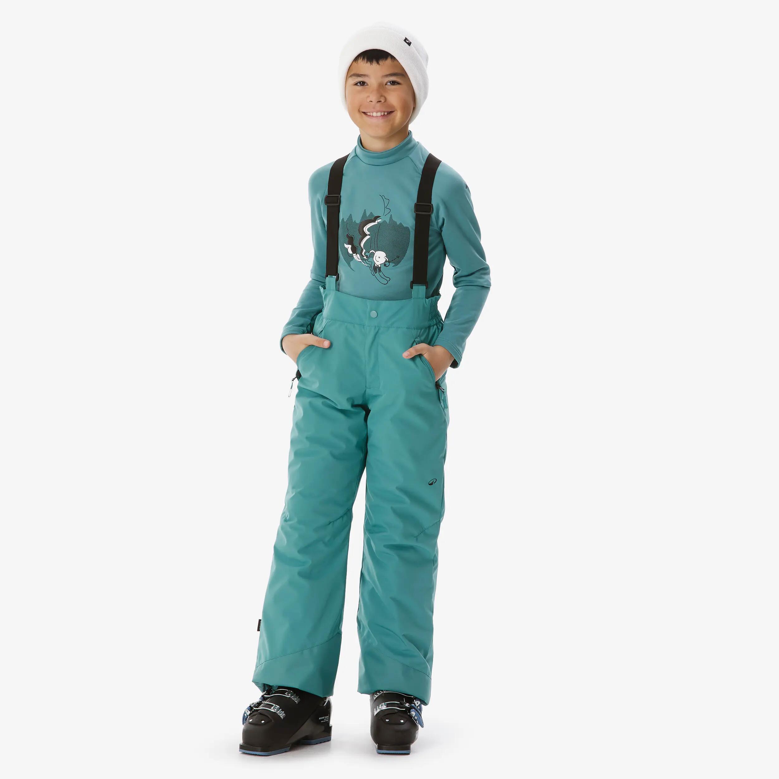 Kids' Warm and Waterproof Ski Pants, 500 PNF Age 6–14 2/15