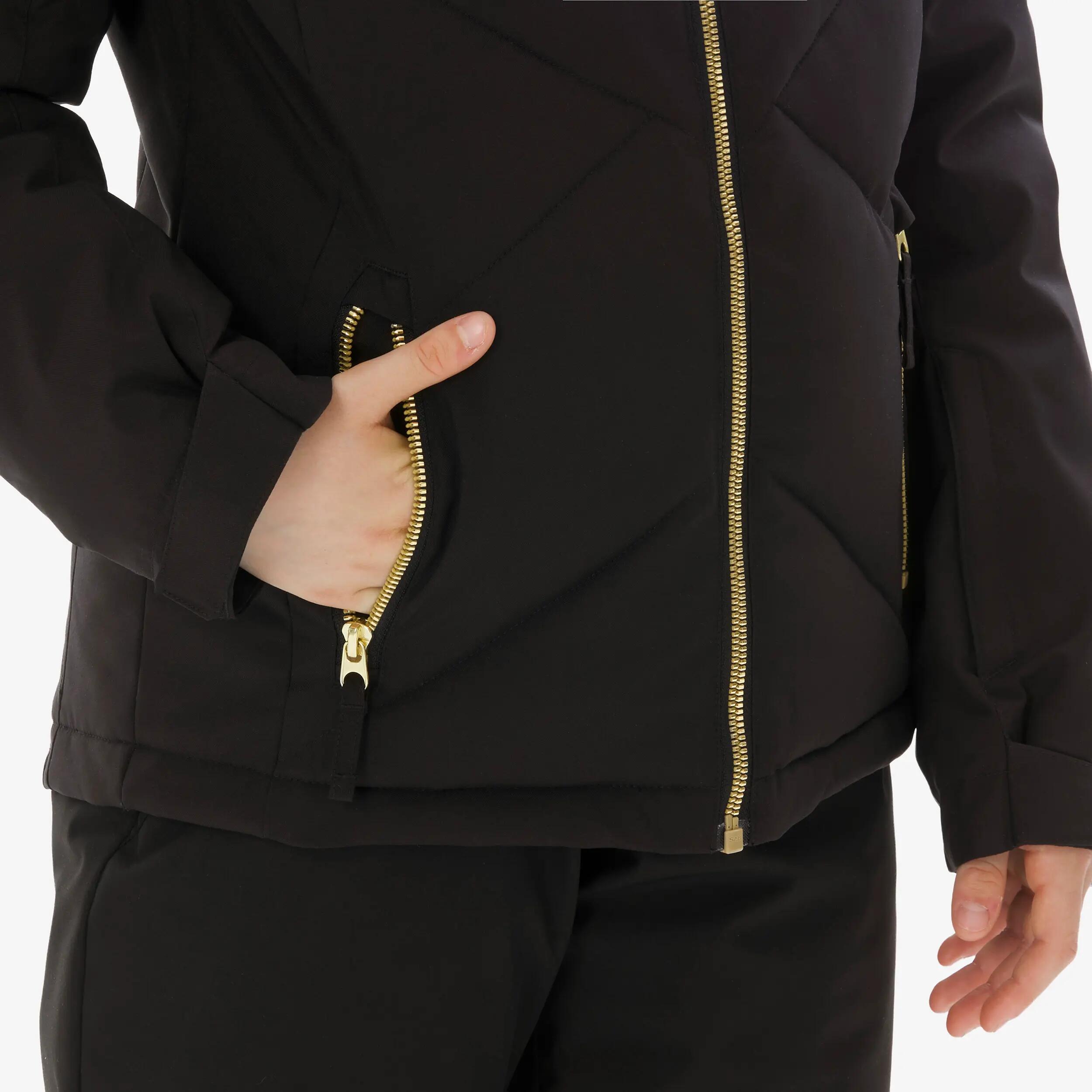 Jaqueta d'esquí nena molt càlida i impermeable Roxy Sandrift negre  9/13