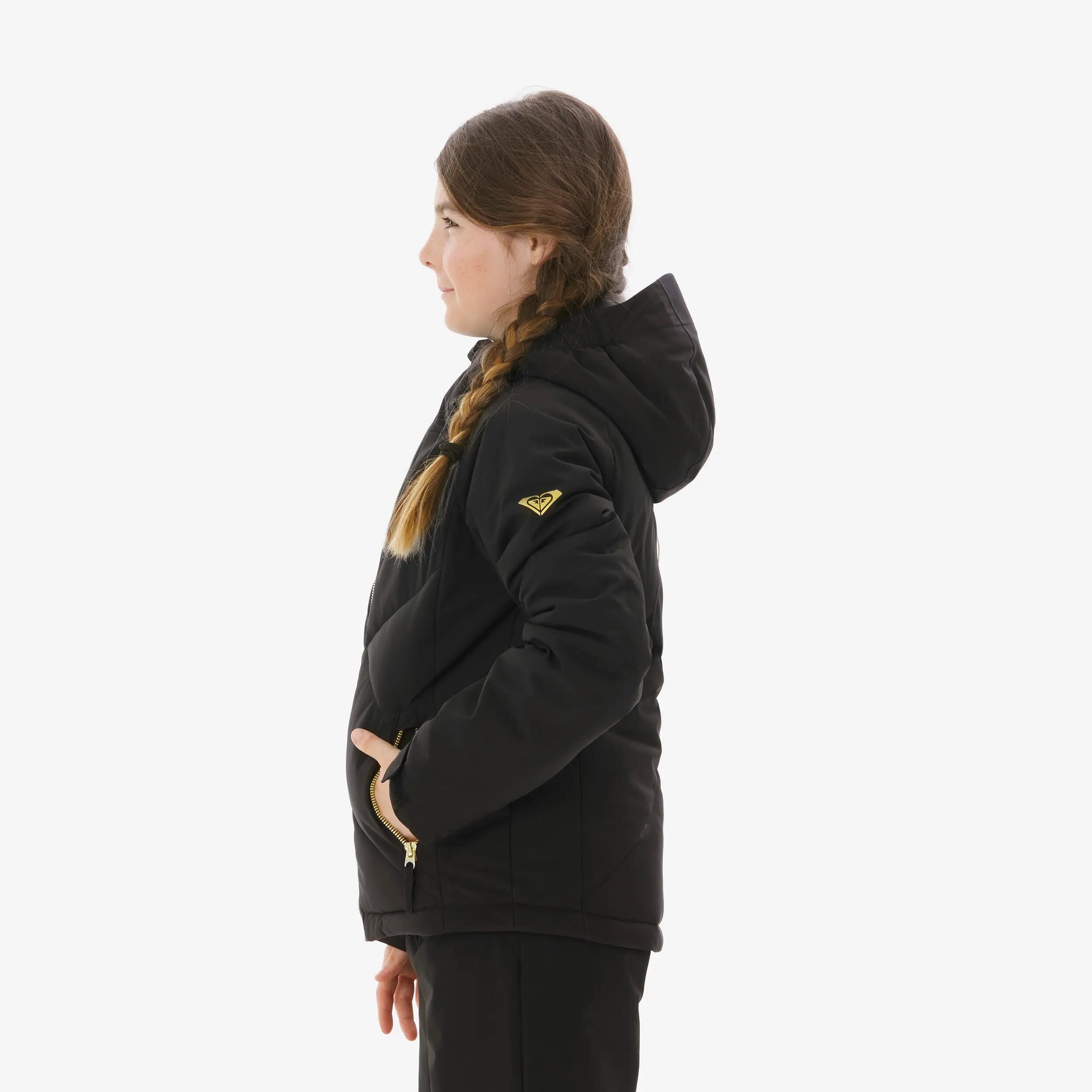Jaqueta d'esquí nena molt càlida i impermeable Roxy Sandrift negre  5/13