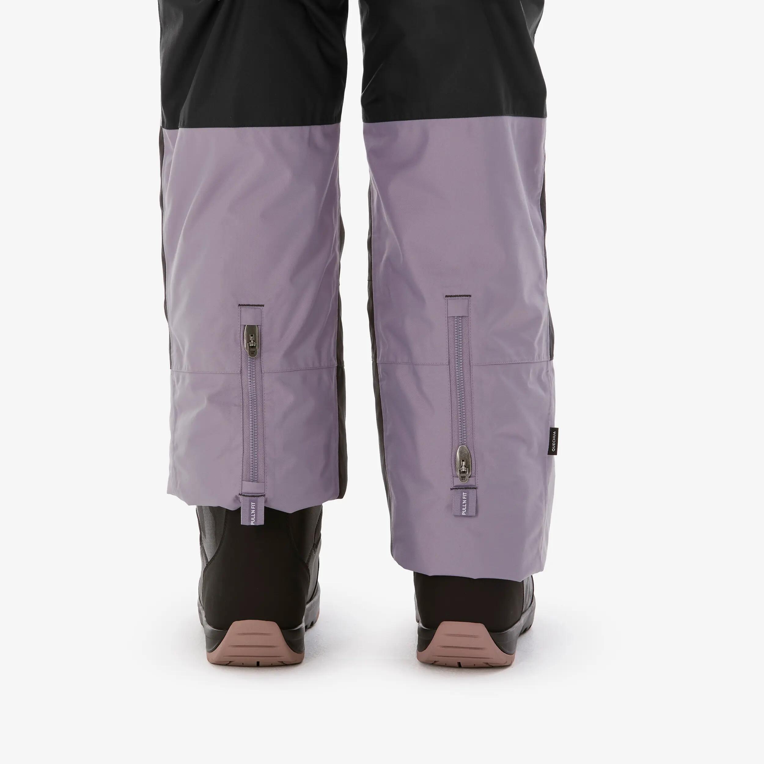 Salopette de ski et snowboard résistante enfant 10-14 ans, SNB 900 gris 11/11