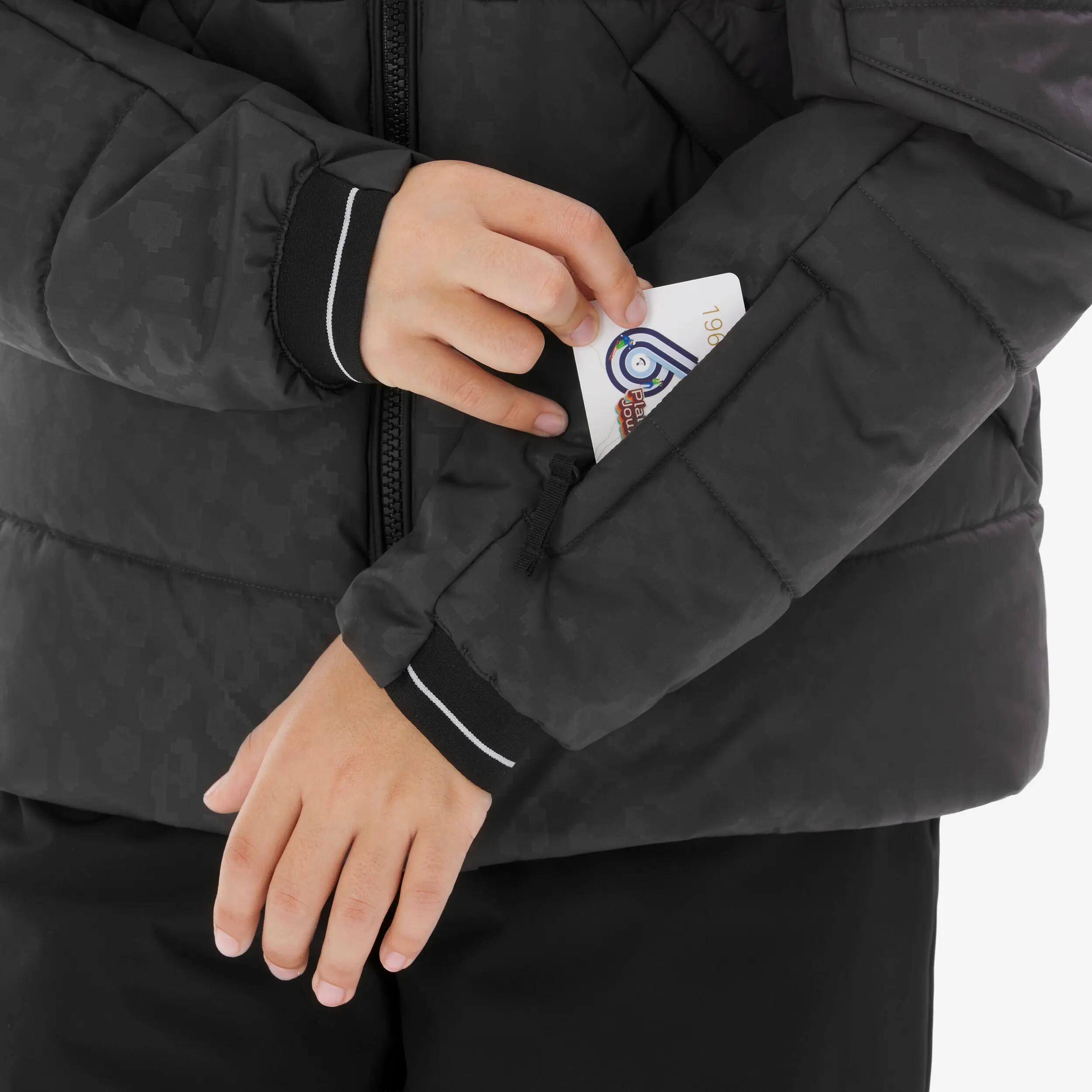 Kids’ Warm Padded Ski Jacket, 100 Age 6-14 10/12
