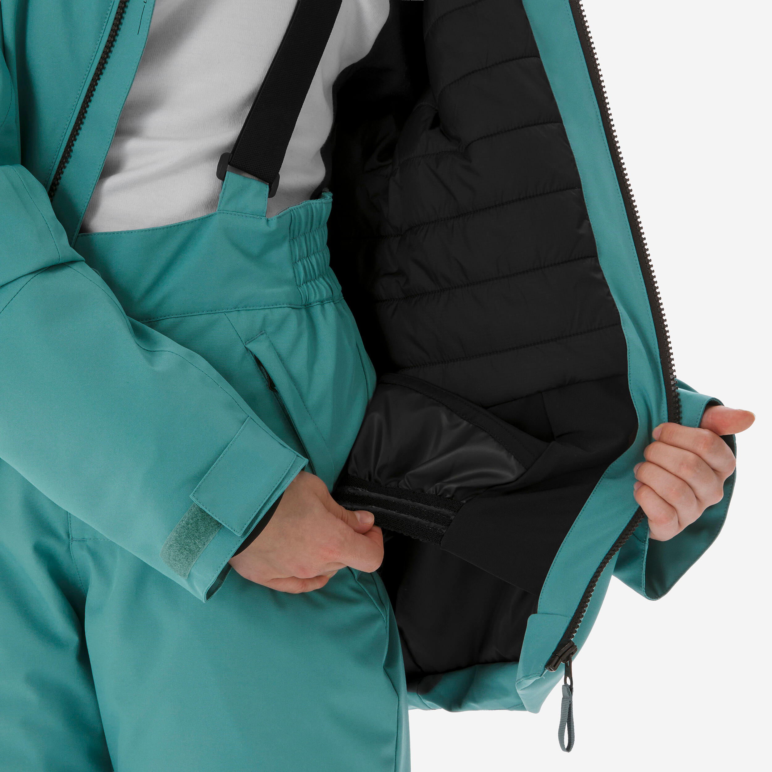 Manteau de ski chaud et imperméable enfant, 500 Âge 6-14 ans 15/17