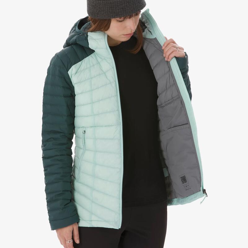 Kadın Outdoor Trekking Şişme Mont -3 °C - Mavi/Gri - Xplore