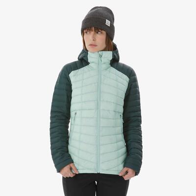 Piumino trekking donna XPLORE blu e grigio