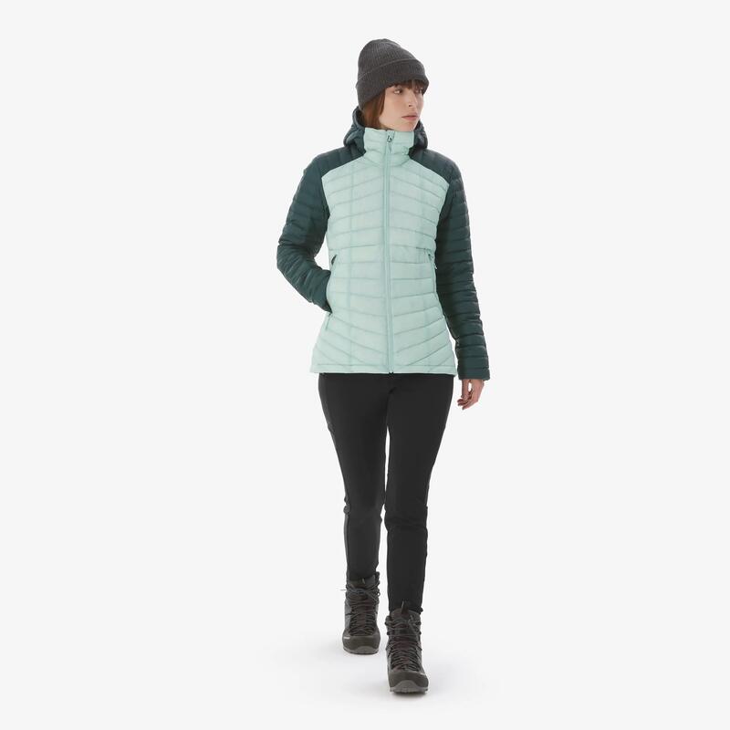 Kadın Outdoor Trekking Şişme Mont -3 °C - Mavi/Gri - Xplore
