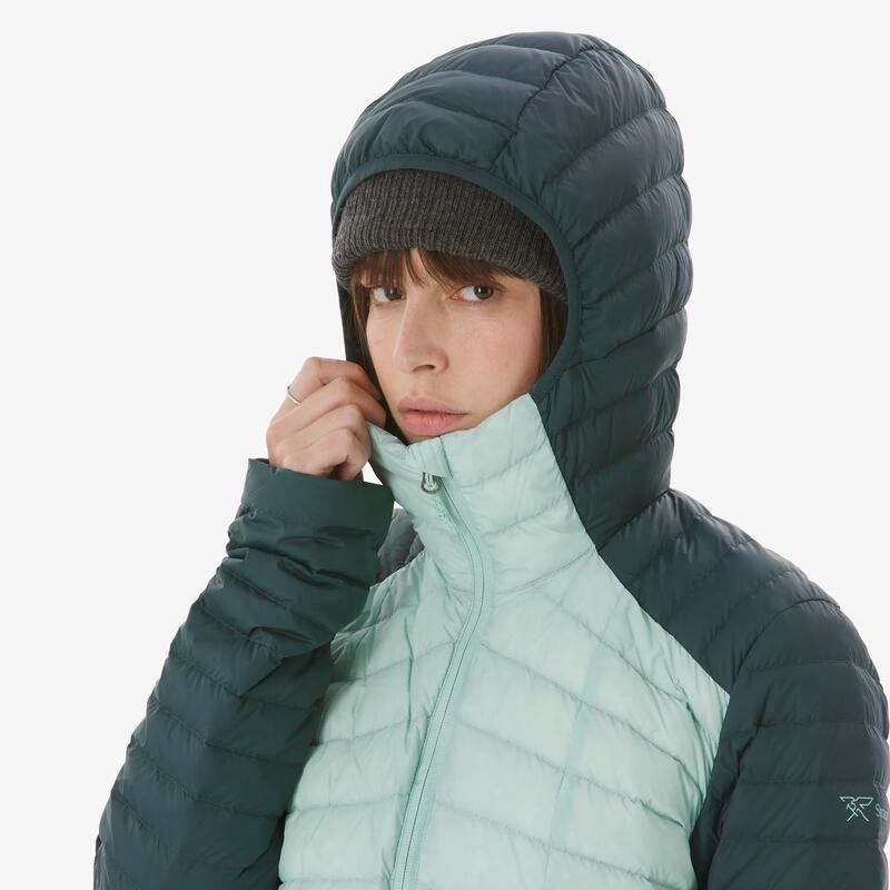 Kadın Outdoor Trekking Şişme Mont -3 °C - Mavi/Gri - Xplore