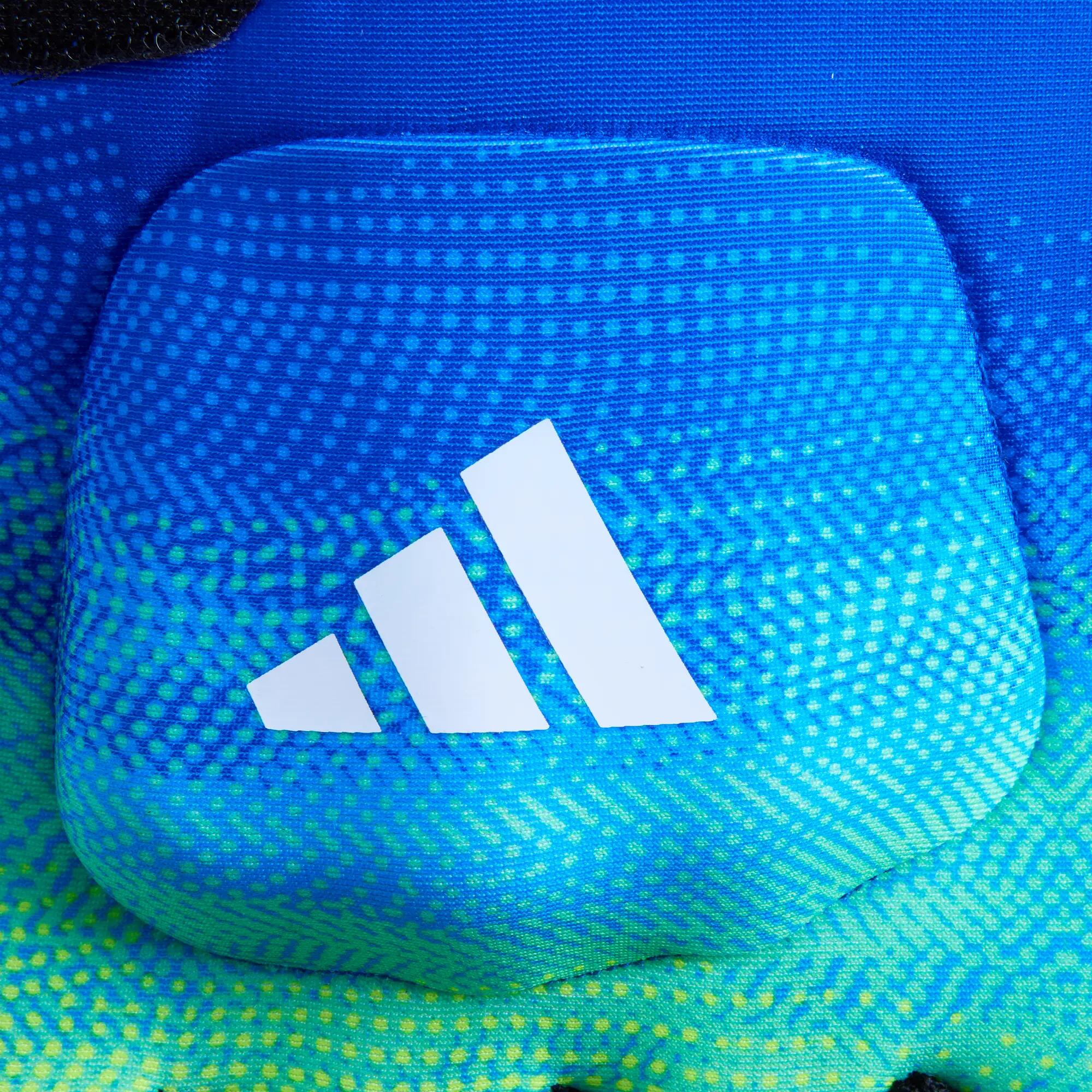 Hockey Handschuhe - adidas OD Limited Edition halbe Finger links blau/grün 3/4