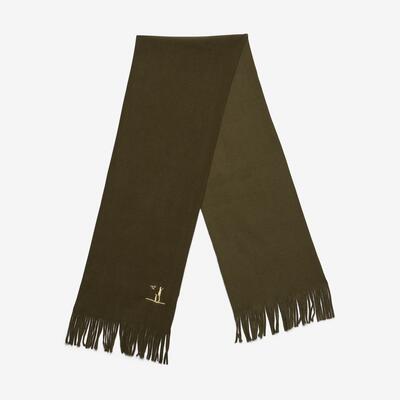 Sjaal jacht fleece borduursel groen