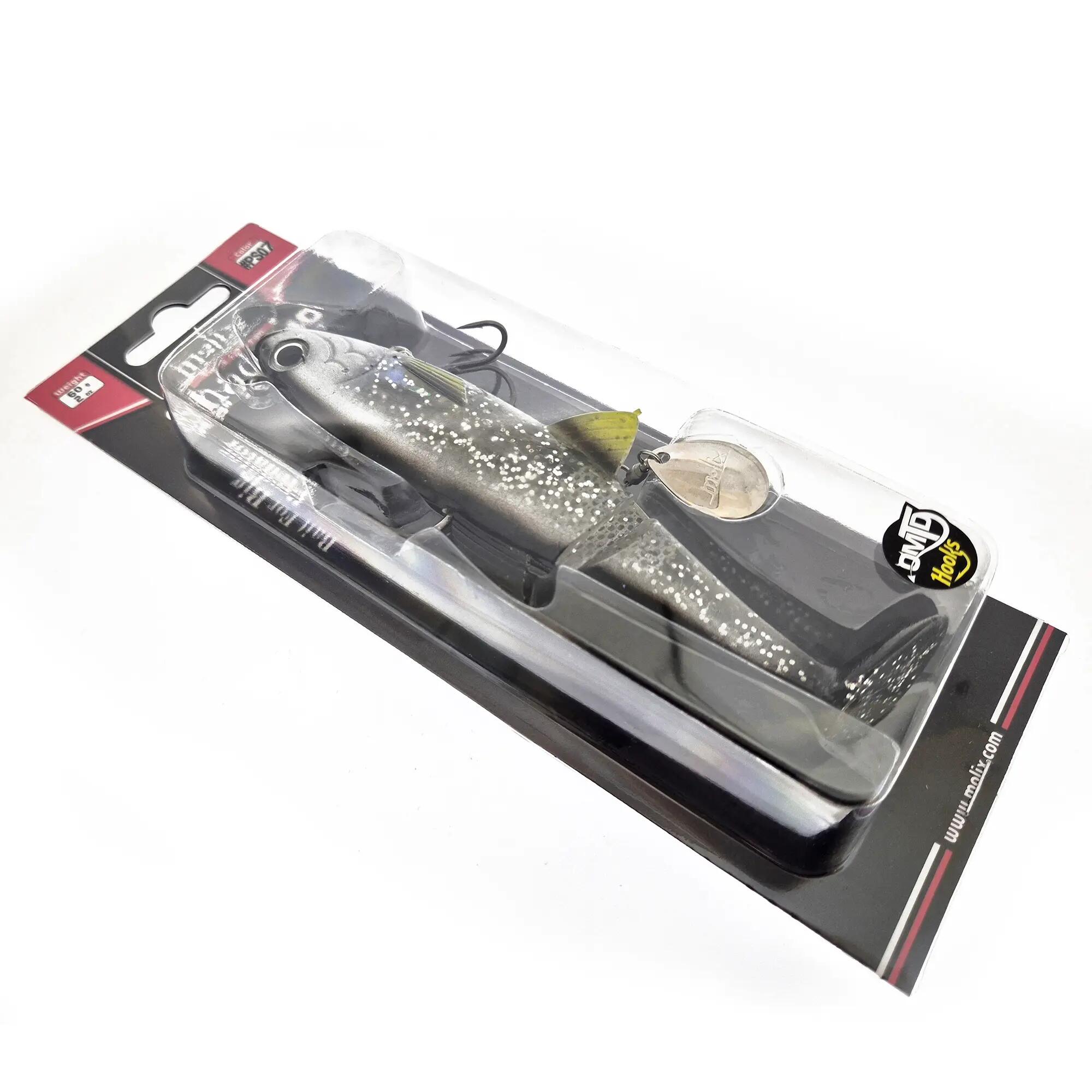 Esca pesca spinning luccio Molix Pike Shad 140 Silver Minnow 14cm 60g sinking 4/4