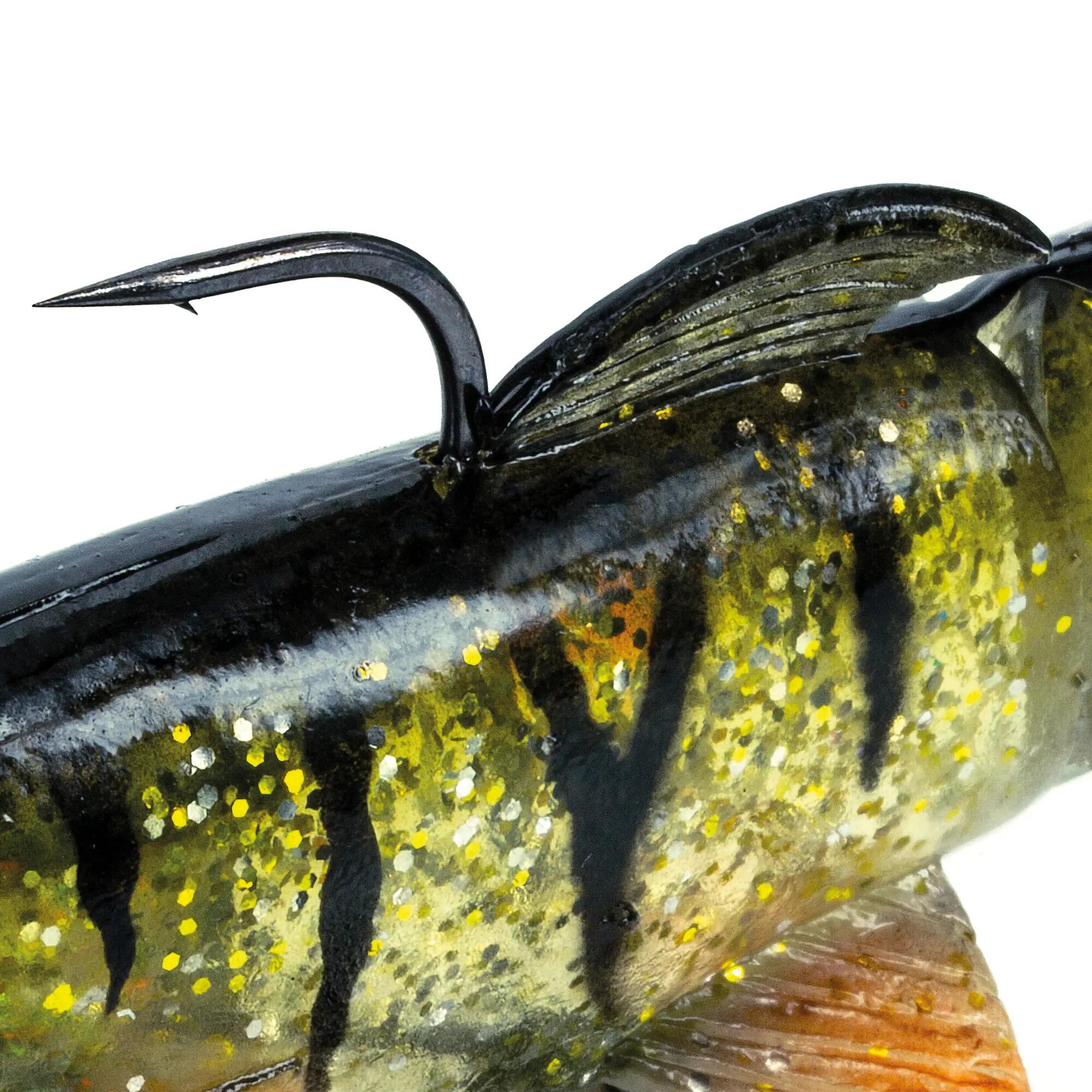 Esca spinning luccio Molix Pike Shad 140 Perch 14cm 60g sinking con paletta 3/4