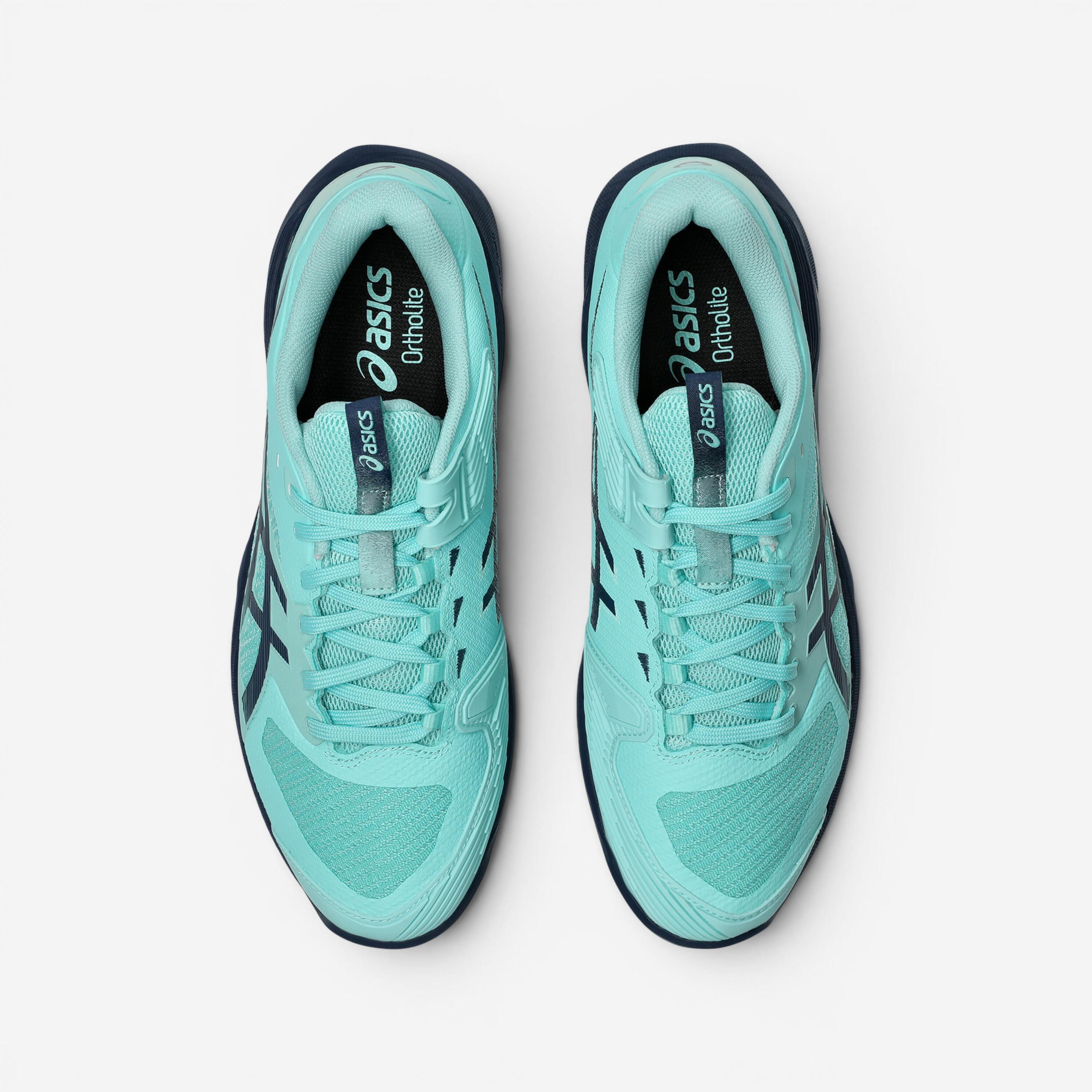 Chaussures de tennis multicourt homme, Solution Speed FF 4 vert bleu 6/8
