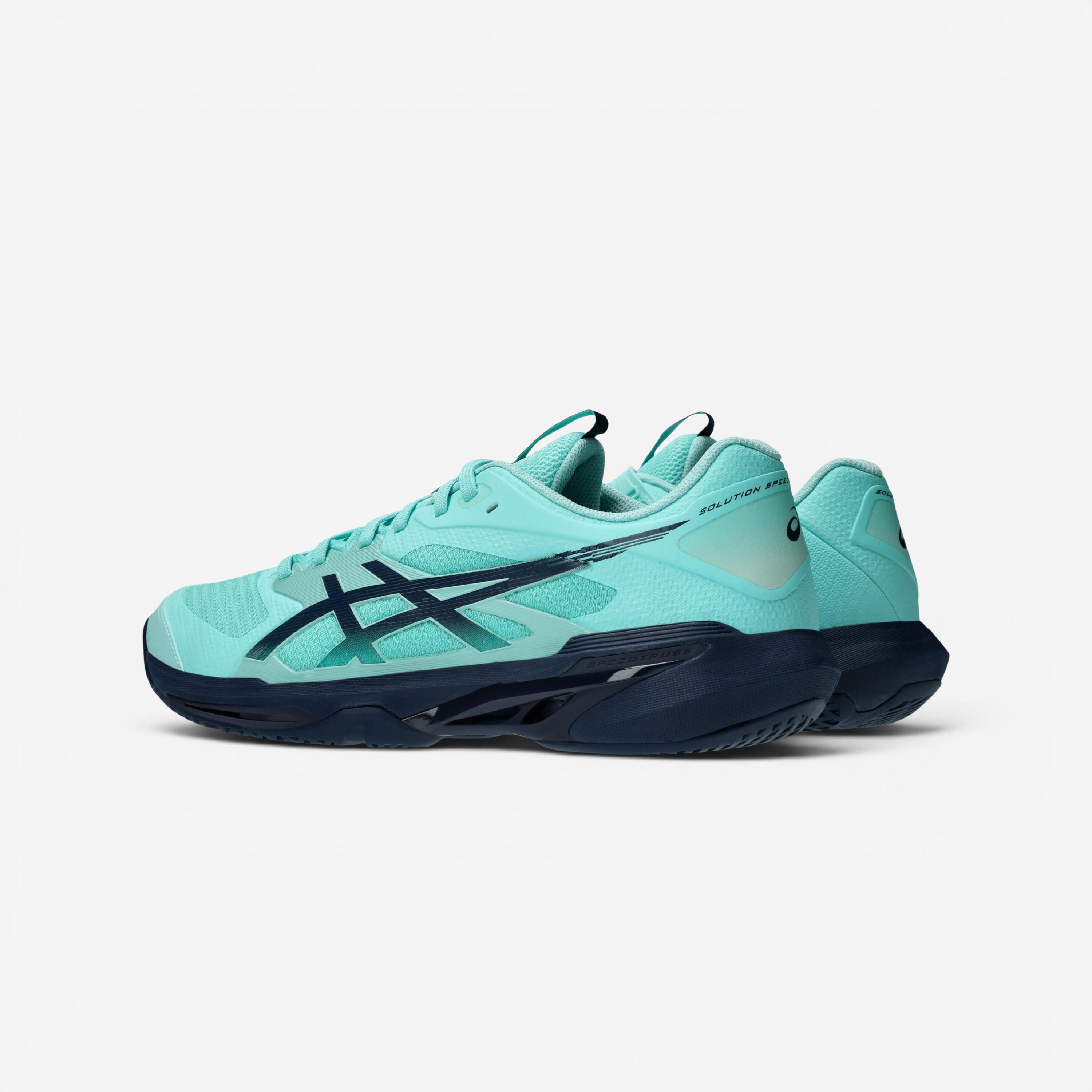 Chaussures de tennis multicourt homme, Solution Speed FF 4 vert bleu 4/8