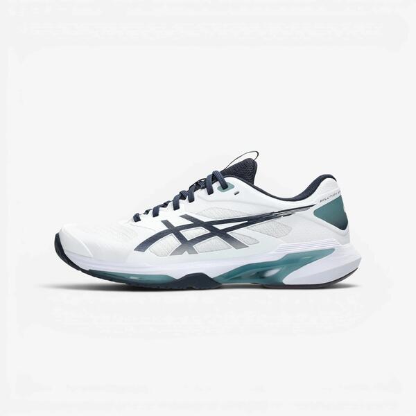ASICS Zapatillas de tenis multipista hombre, Solution Speed FF 4 blanco verde