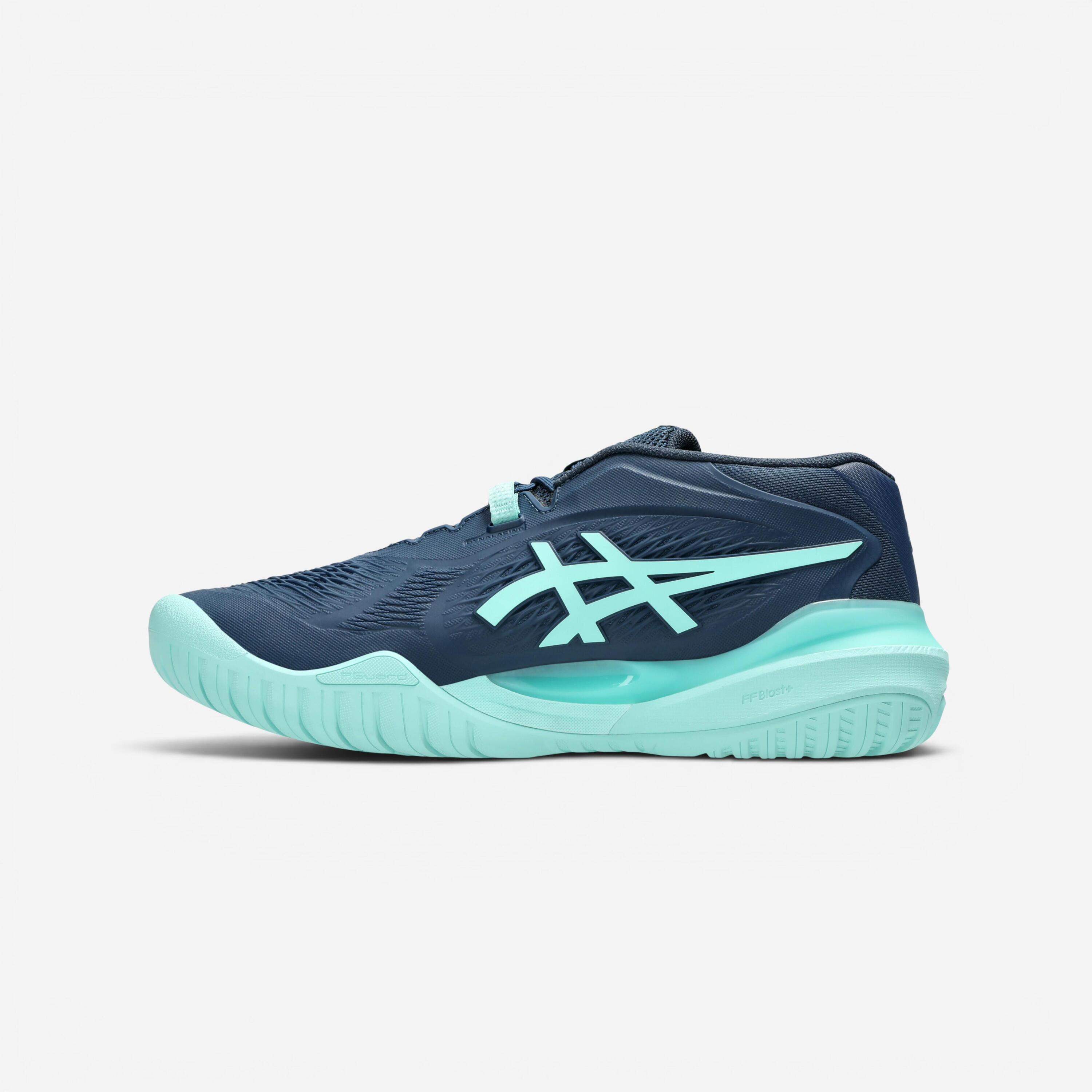 Chaussures de tennis multicourt homme, Gel Resolution X bleu turquoise 8/8